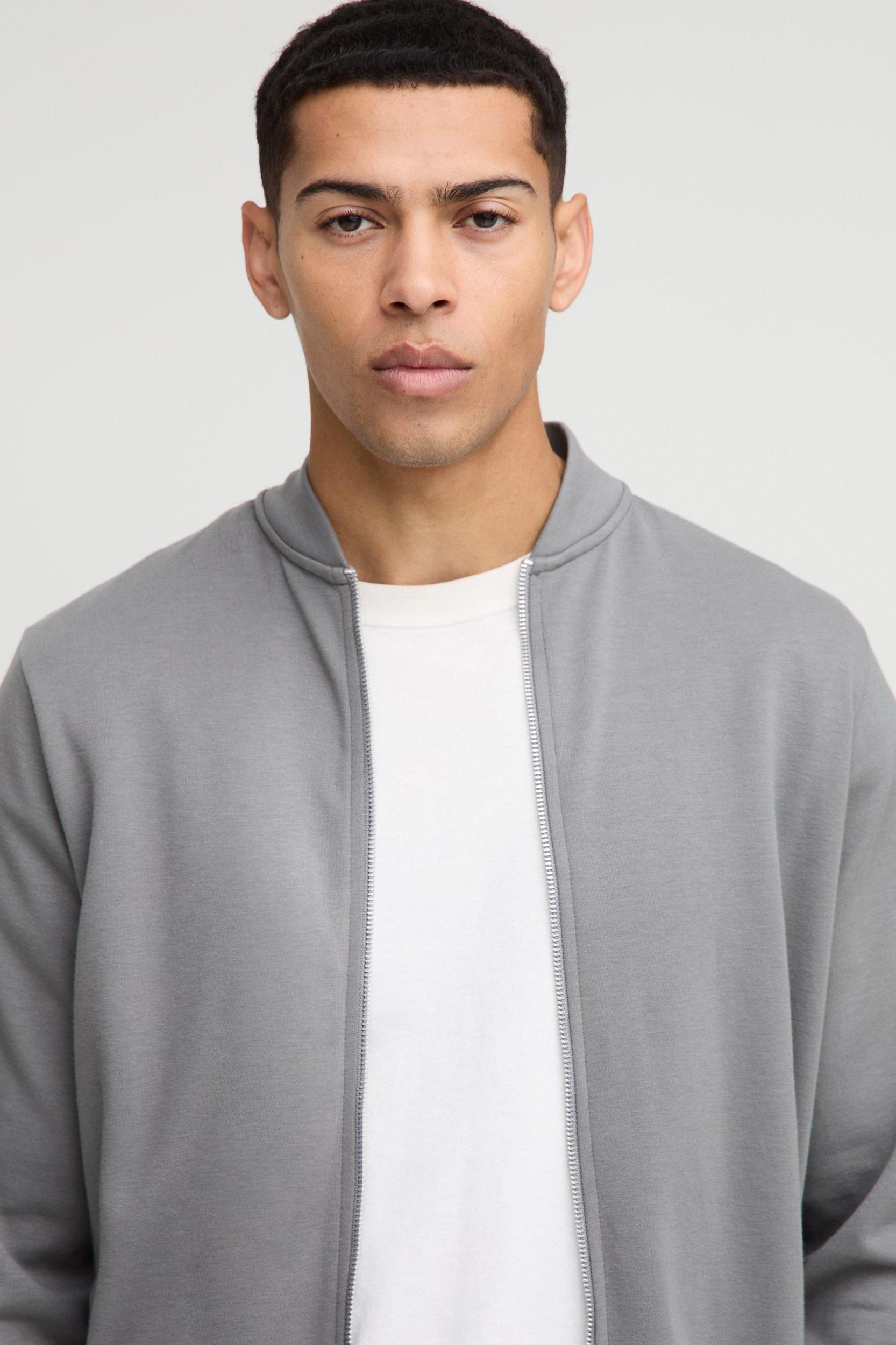 Regular Fit Interlock Bomber Jacket | boohooMAN USA Product Image