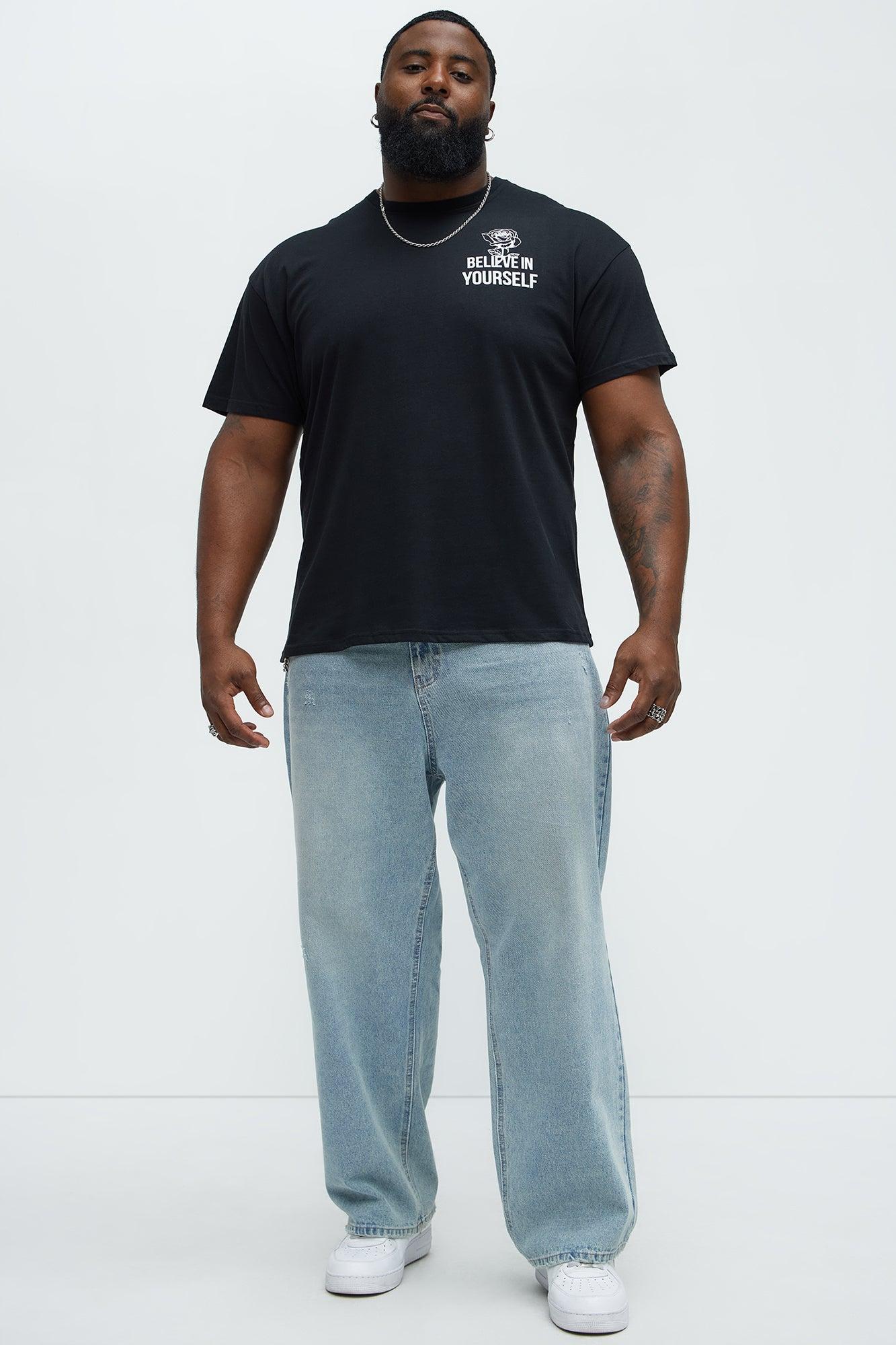 Believe In Yourself Short Sleeve Tee - Black Product Image