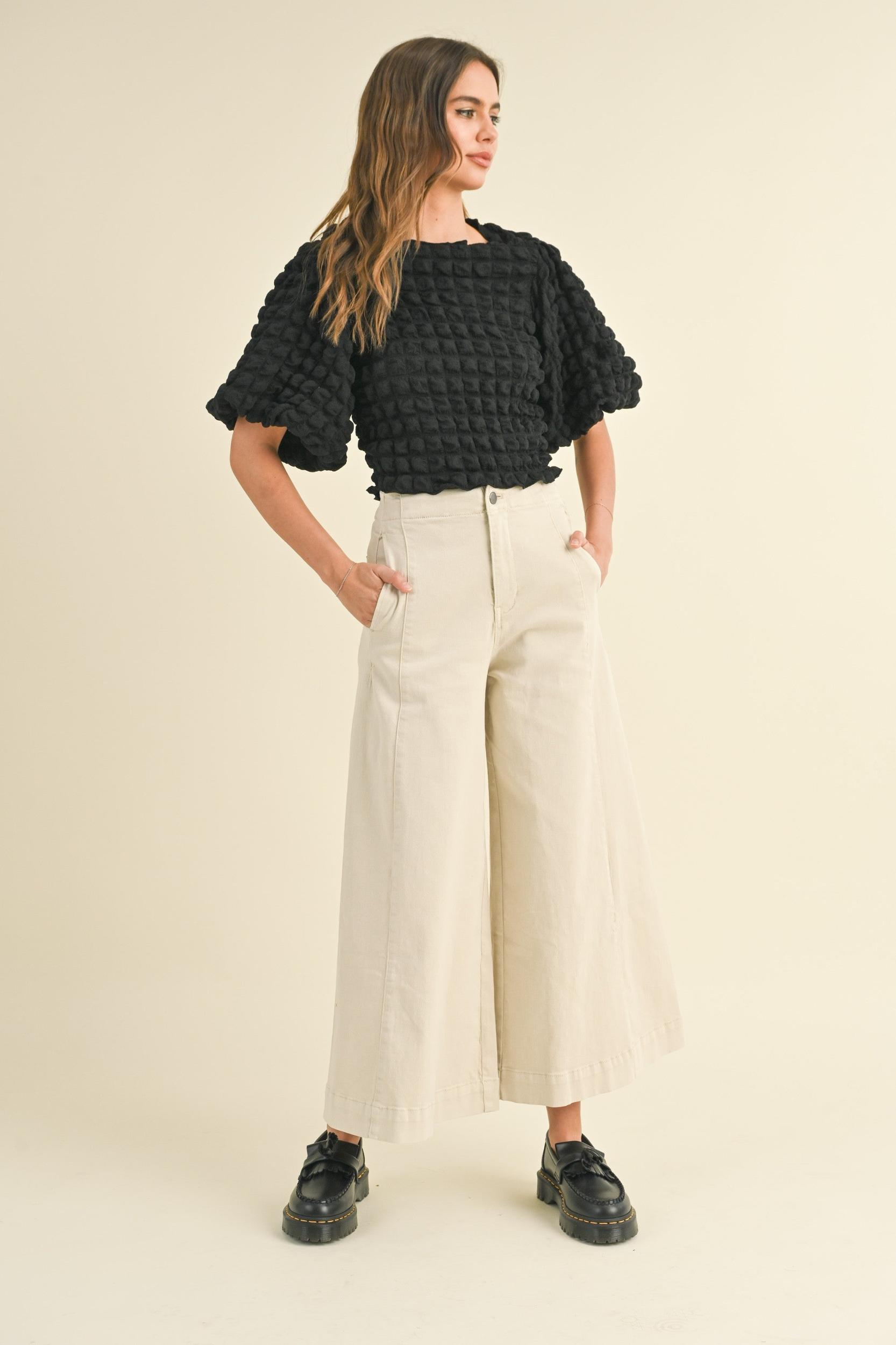 Stretched Wide Leg Premium Pants Product Image