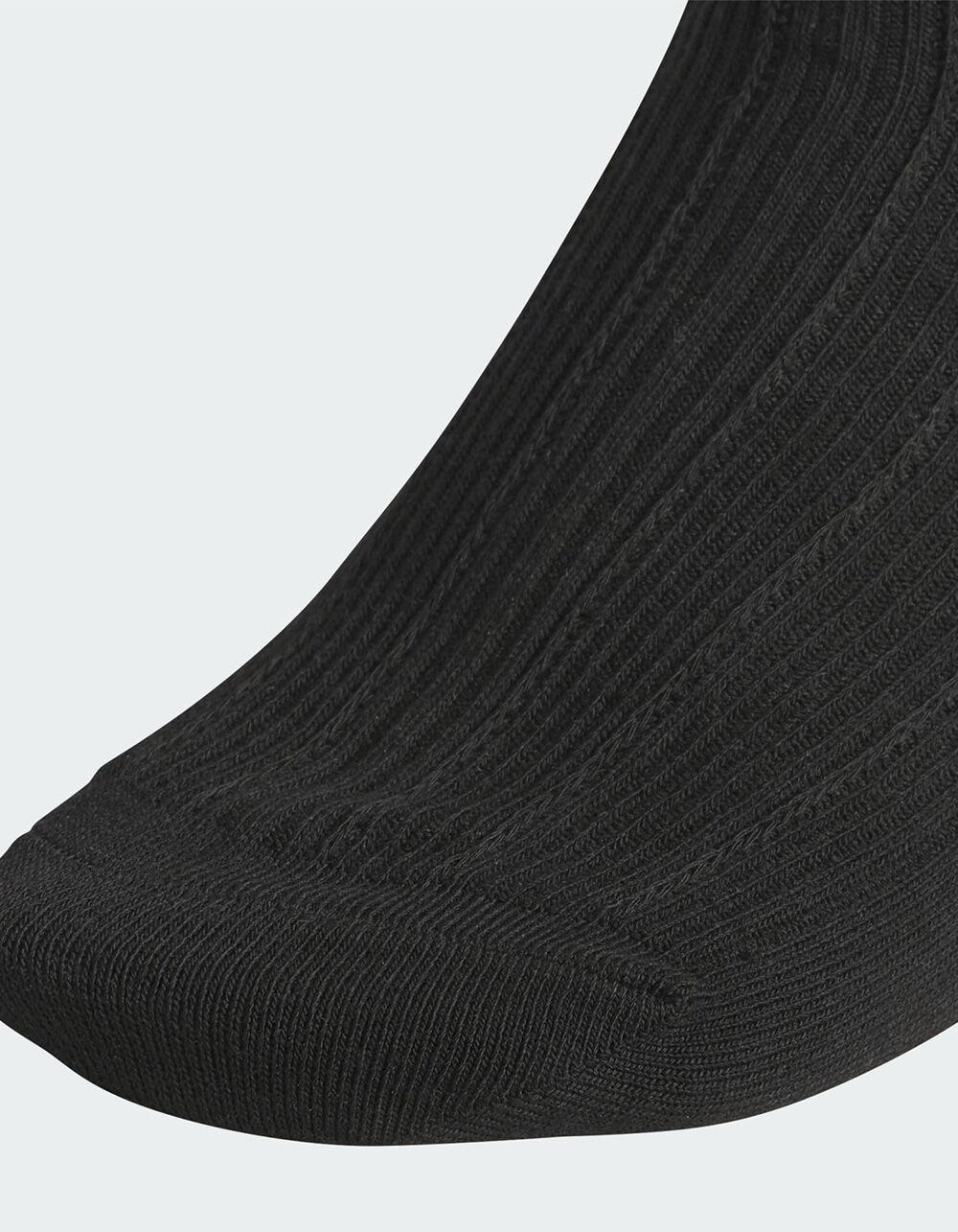 ADIDAS Originals U Ori Ruffle 3 Pack Womens Quarter Socks - BLK/BLK Product Image