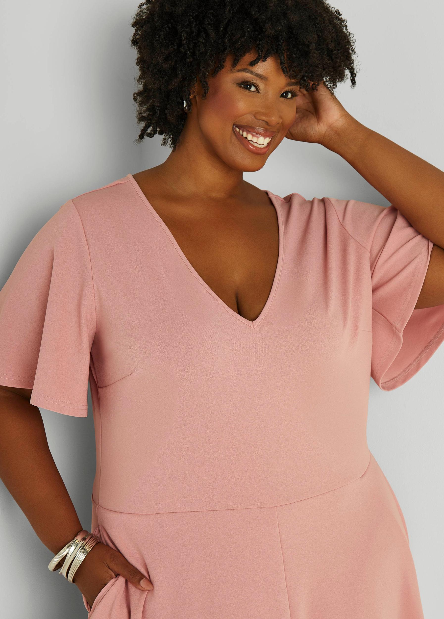 Flutter Sleeve A Line Dress Product Image