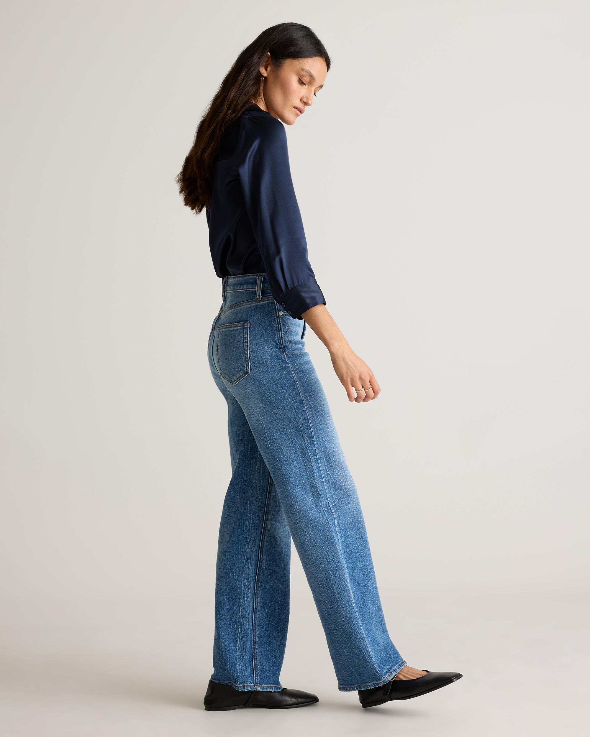 Quince | Women's Three-Quarter Sleeve Shirt Mulberry Silk Product Image