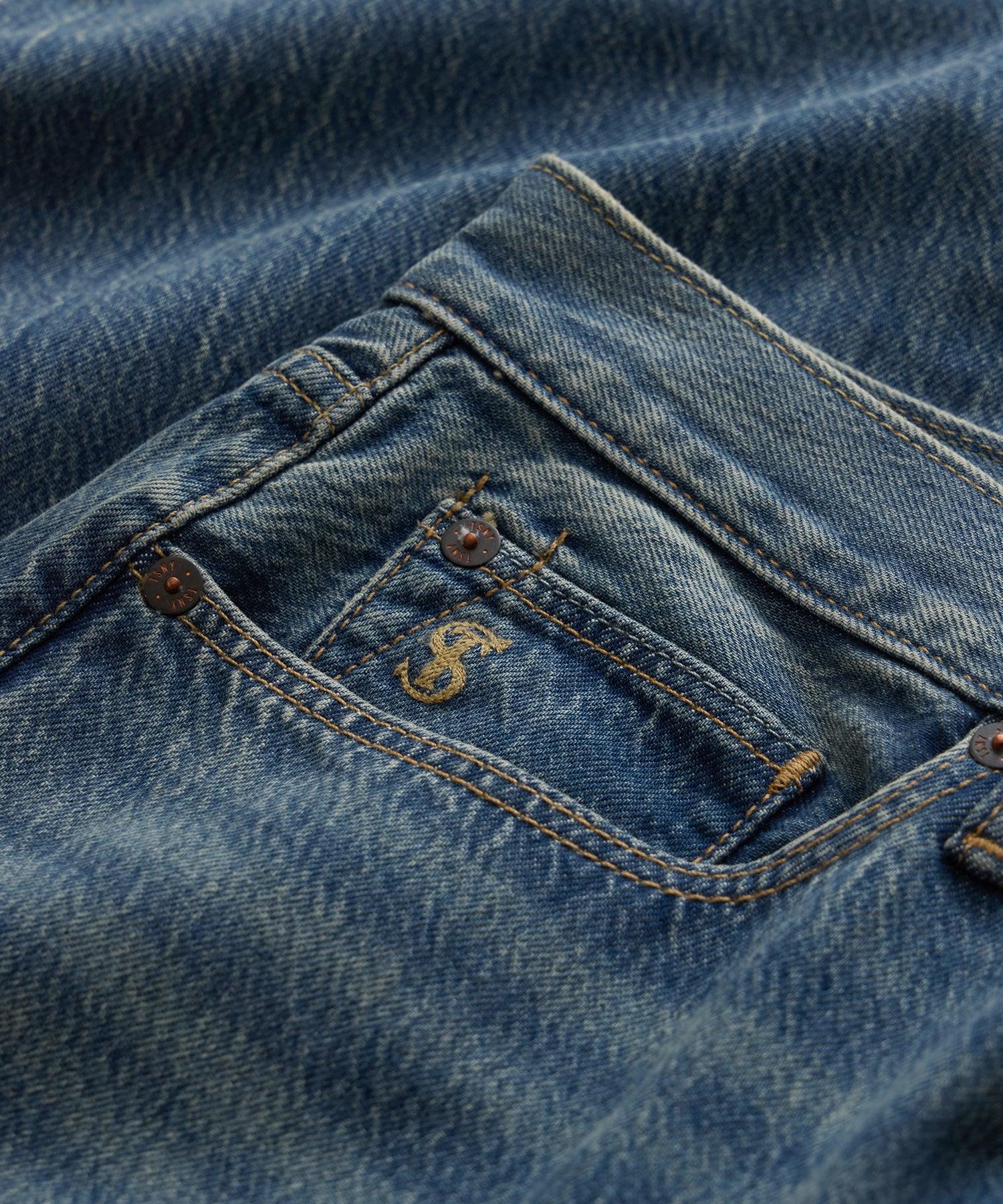 Straight Fit Summerweight Jean in Medium Indigo Product Image