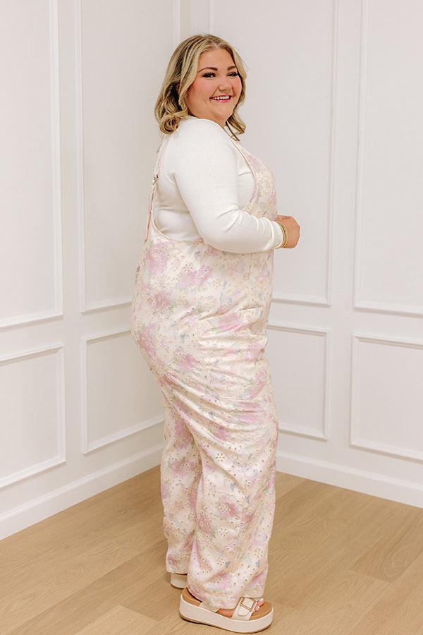 Feeling Dreamy Eyelet Jumpsuit Curves Product Image