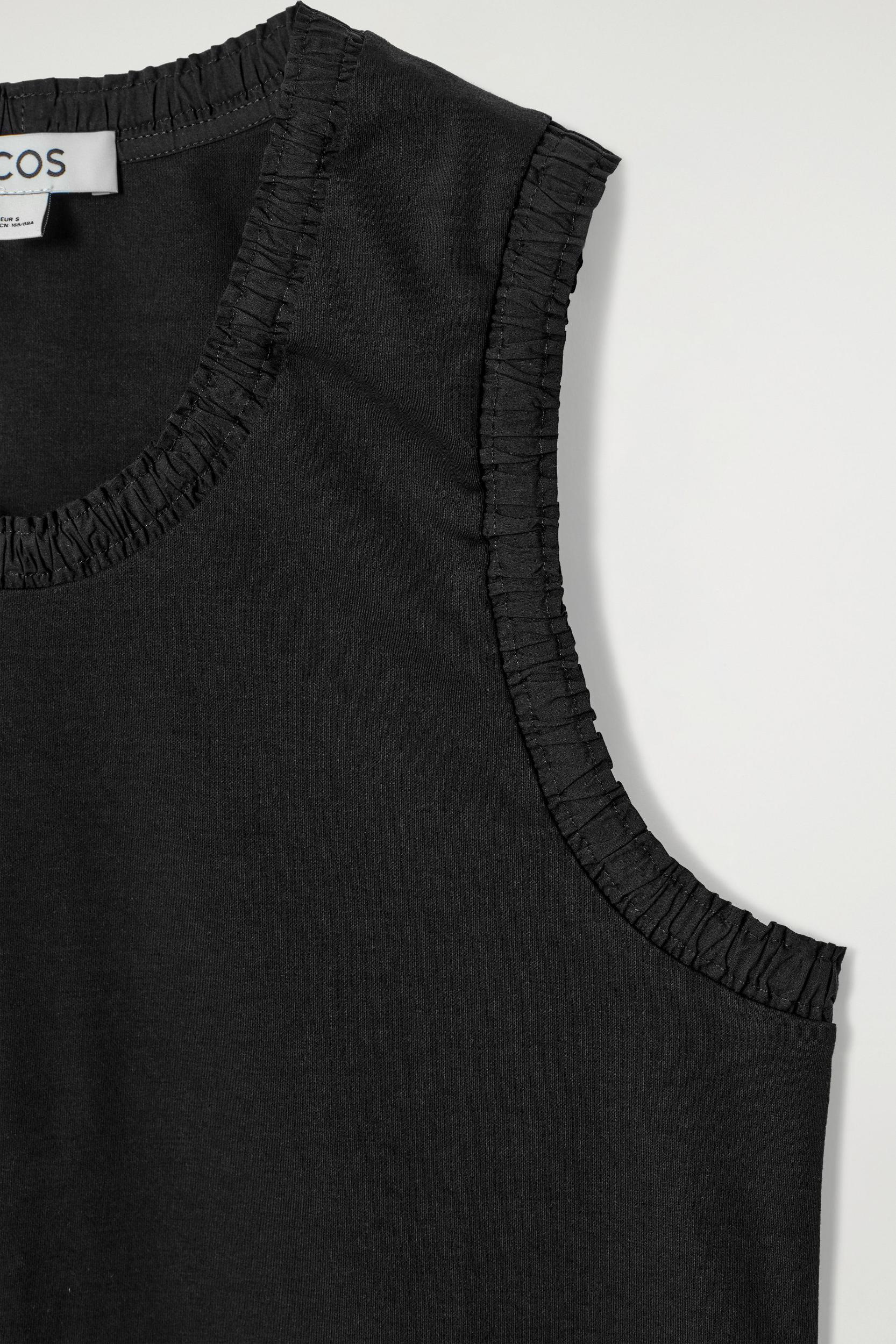 GATHERED COTTON TANK TOP Product Image