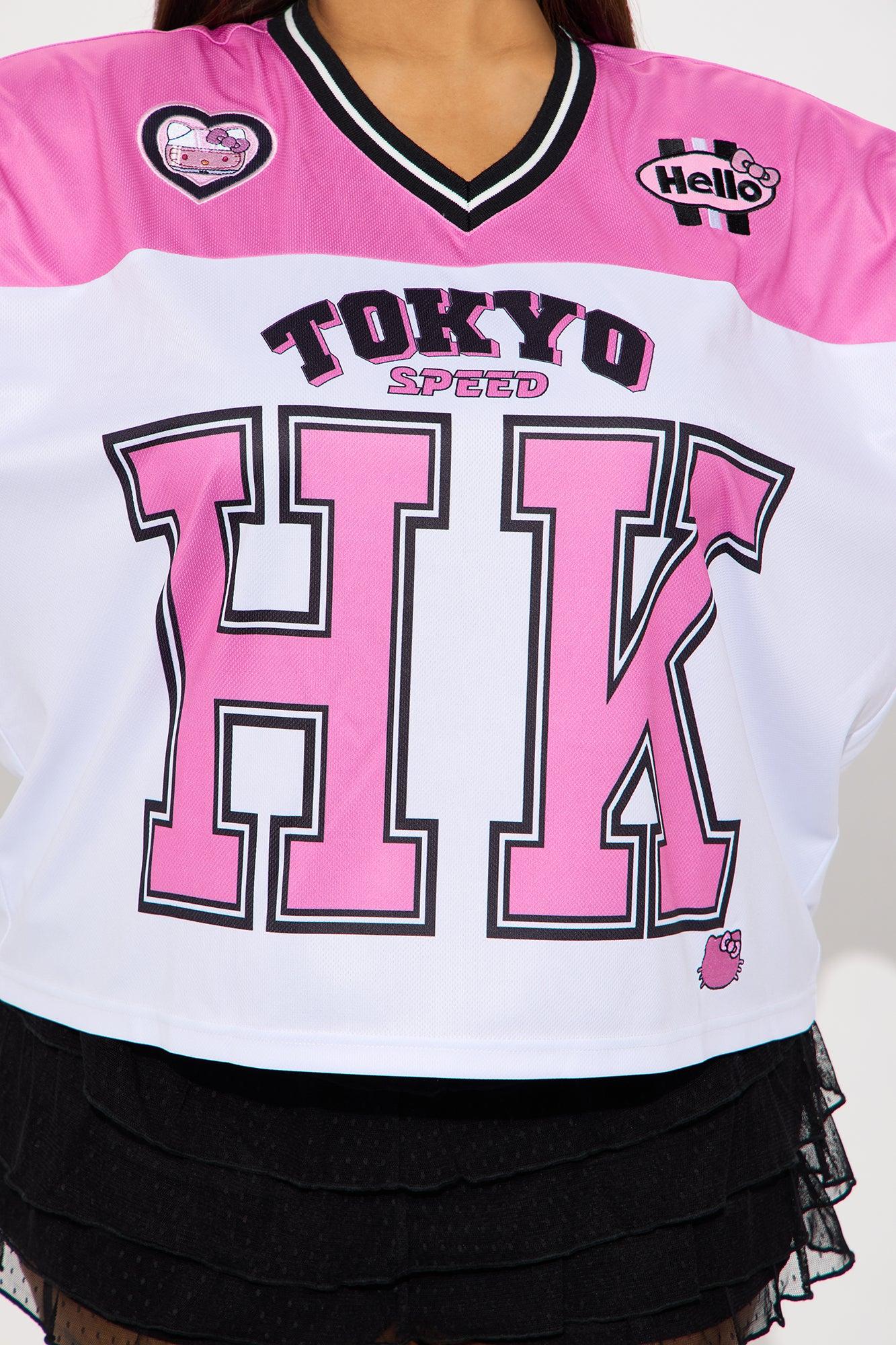 Hello Kitty Tokyo Jersey Tee - Pink/combo Product Image