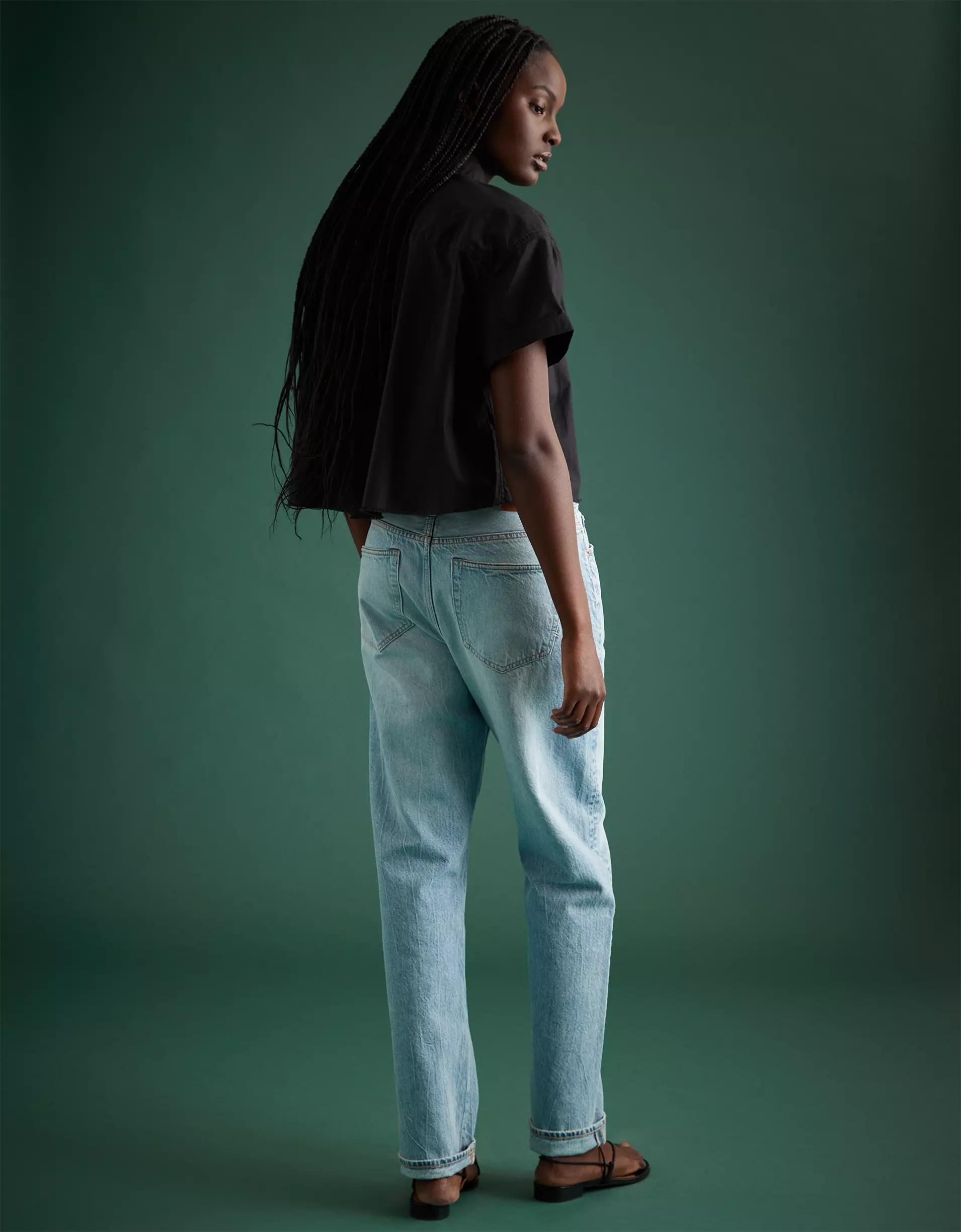 AE77 Premium Boxy Crop Poplin Shirt Product Image