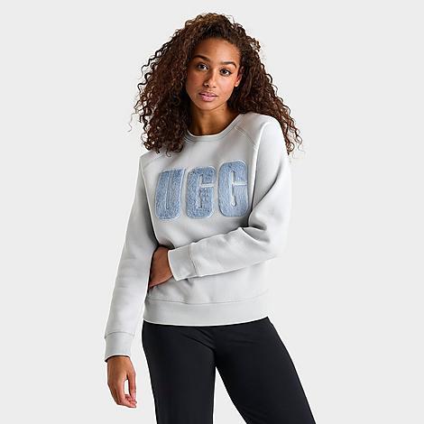 UGG Womens Madeline Fuzzy Logo Crewneck Sweatshirt Product Image