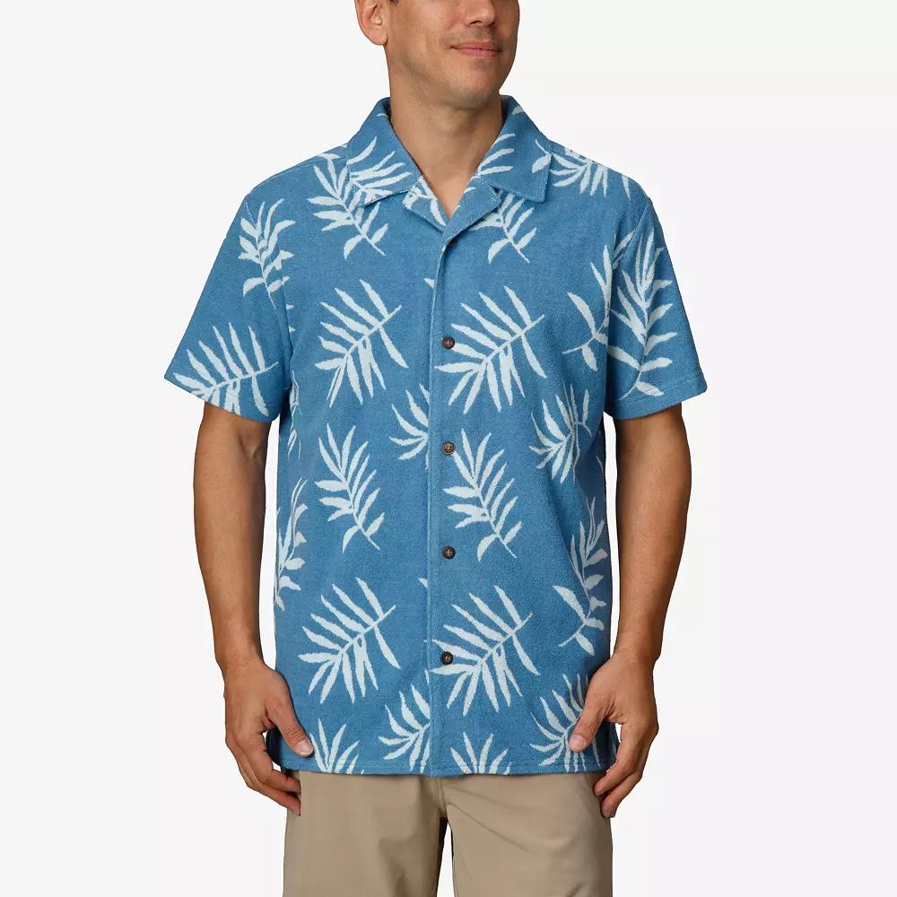 Men's REEF Terry Short Sleeve Button-Down Shirt,  Product Image