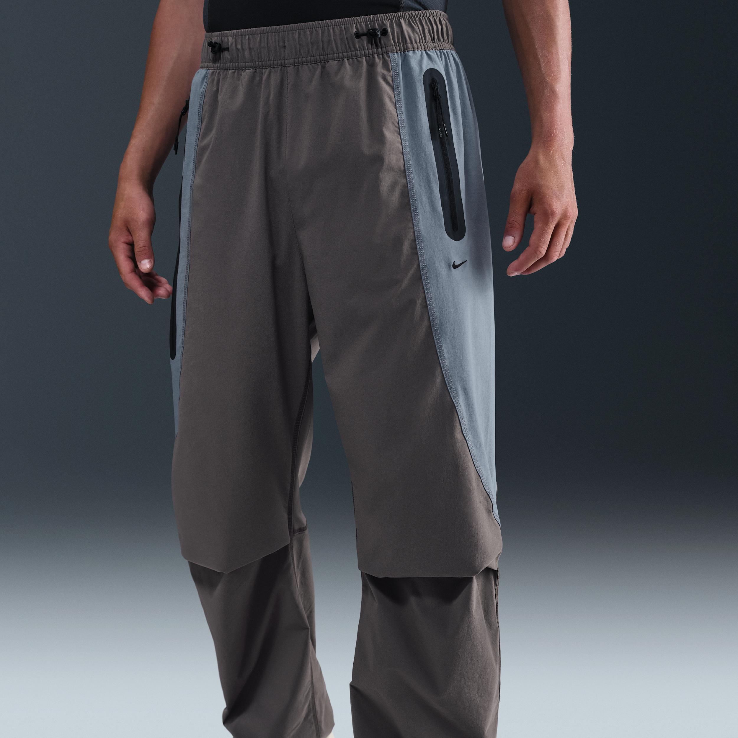Nike Mens Tech Dri-FIT Woven Color-Block Oversized Pants | IH8466-289 Product Image