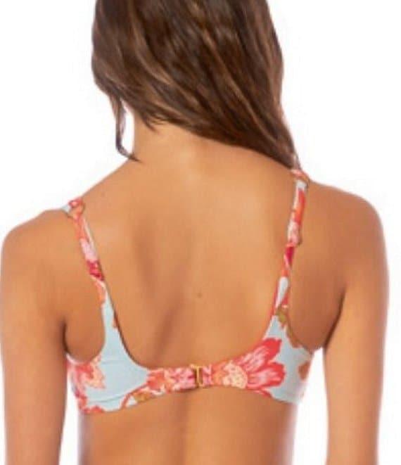 Maaji Quinn Floral Sky Reversible Embroidered Thin Side Swim Bottom Product Image