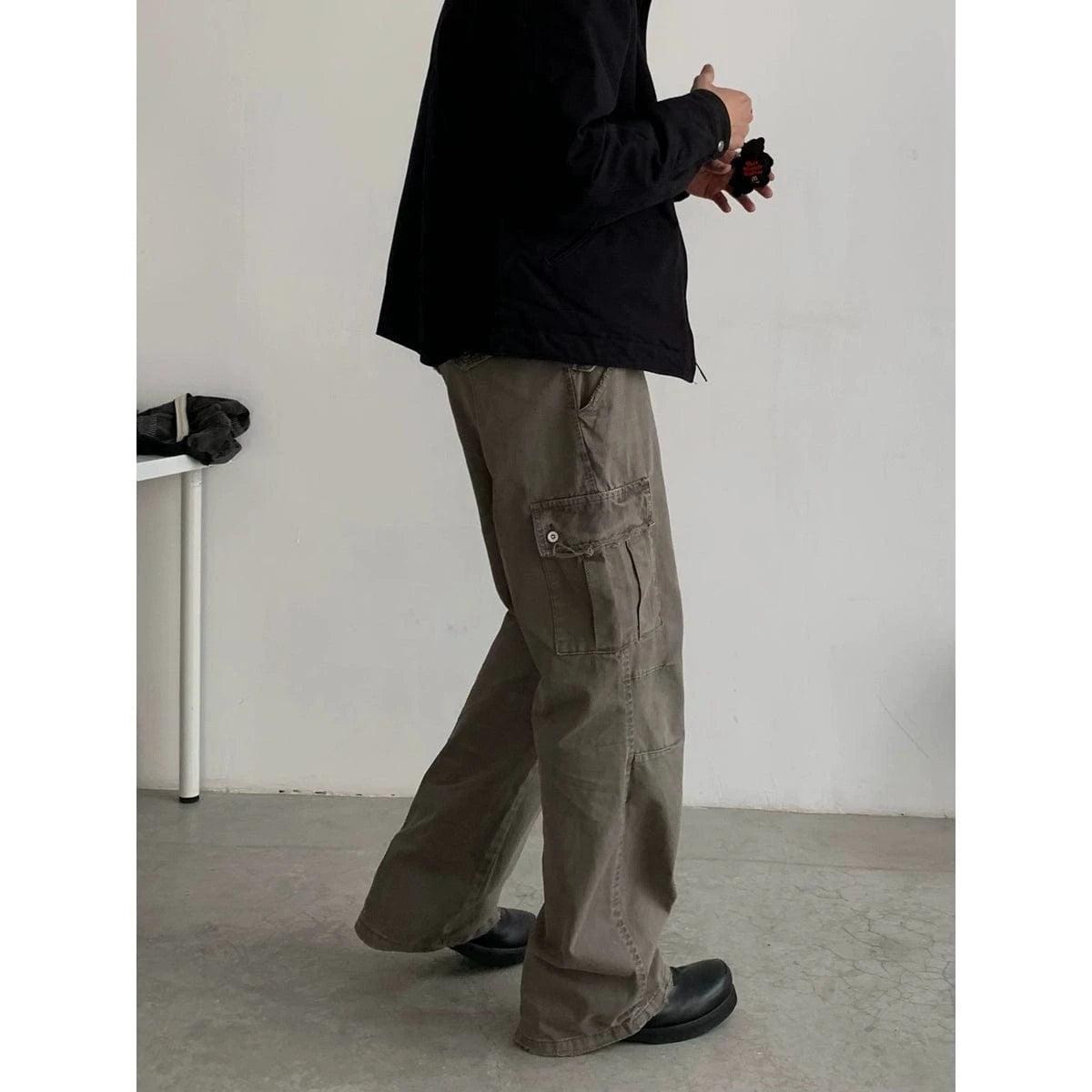 RT No. 18769 CARGO STRAIGHT PANTS Product Image
