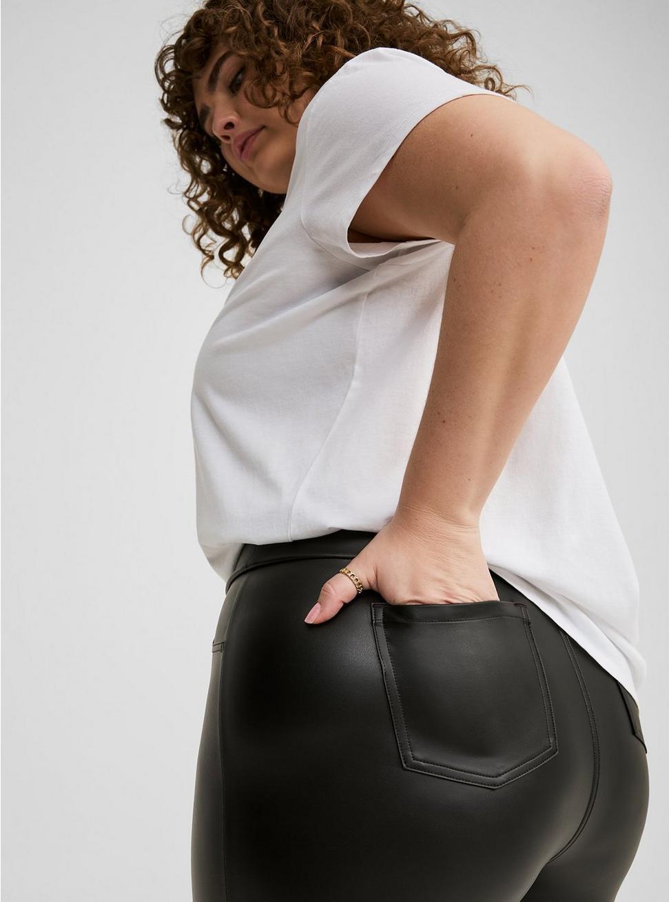 Full-Length Faux Leather Legging Product Image