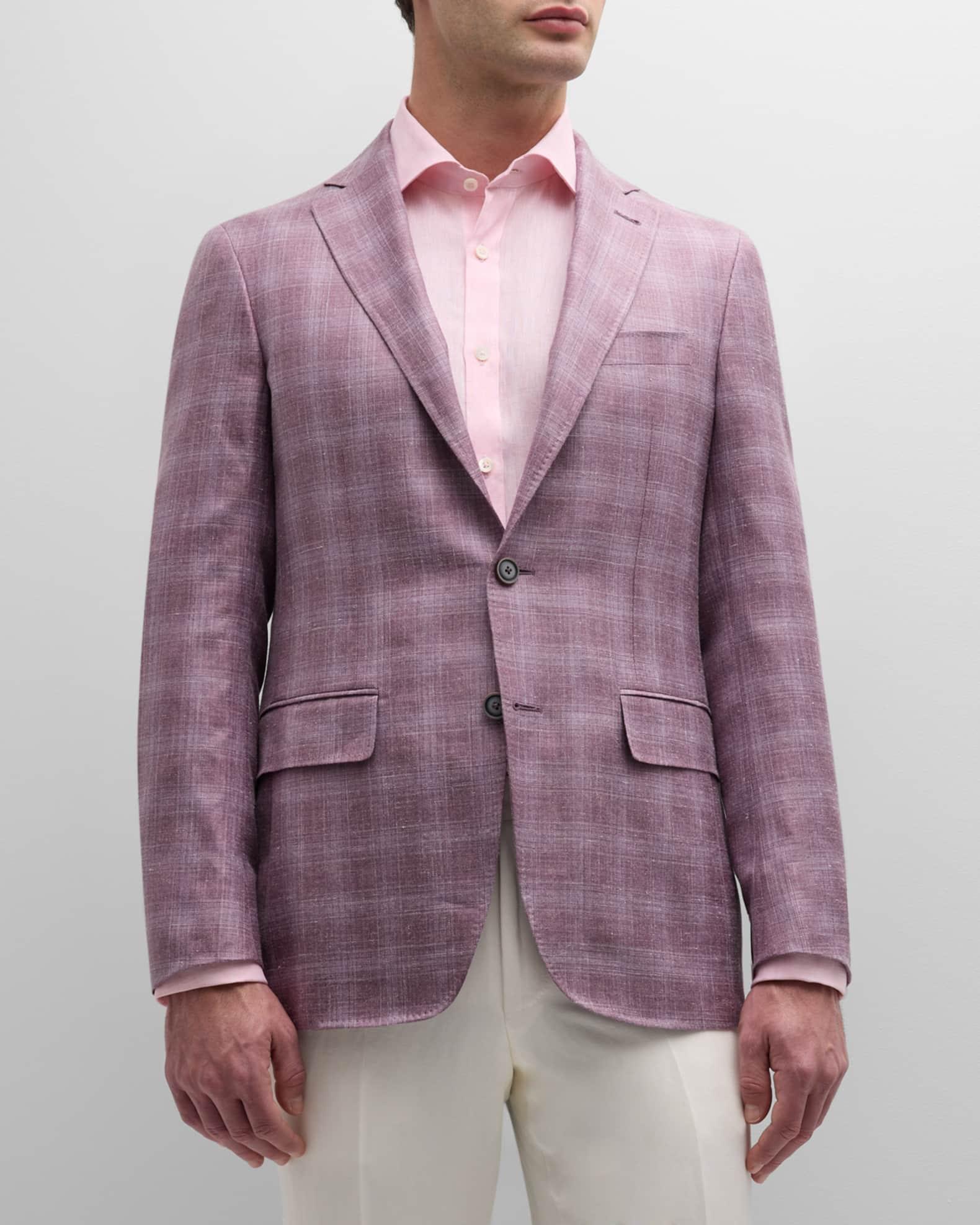Men's Tonal Plaid Sport Coat Product Image