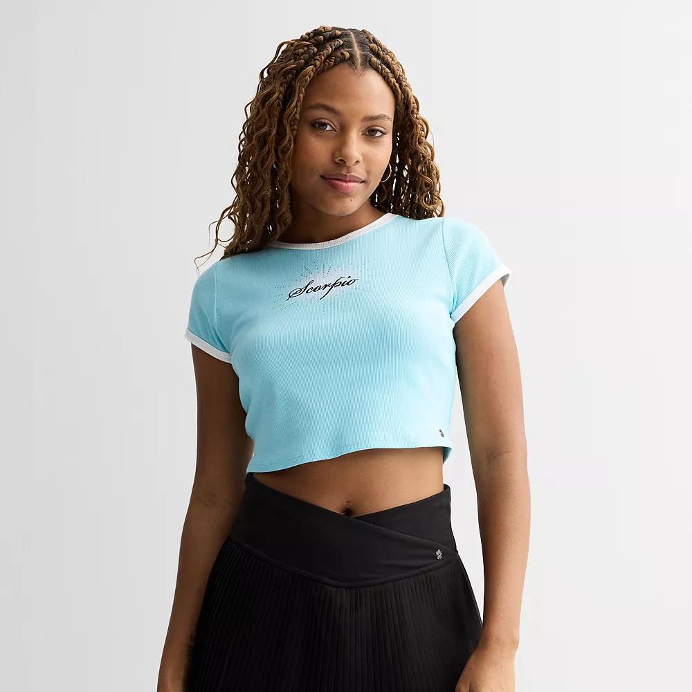 Women's Limited Too Zodiac Sign Baby Tee, Infant Girl's,  Product Image