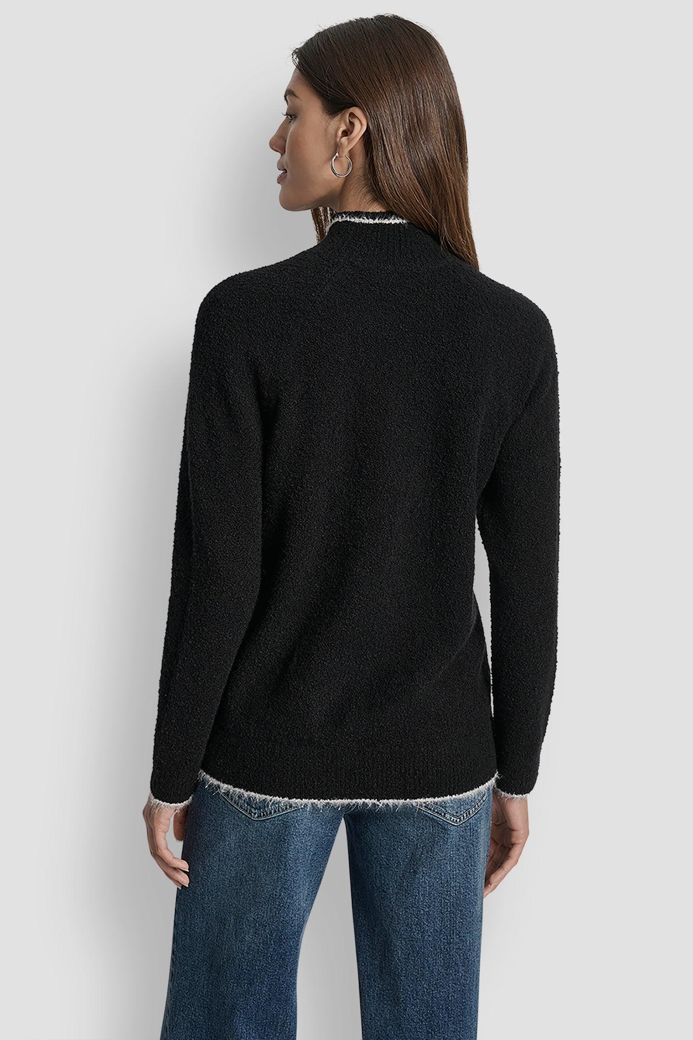 DKNY TINSEL LOGO LONG SLEEVE RAGLAN SWEATER Product Image