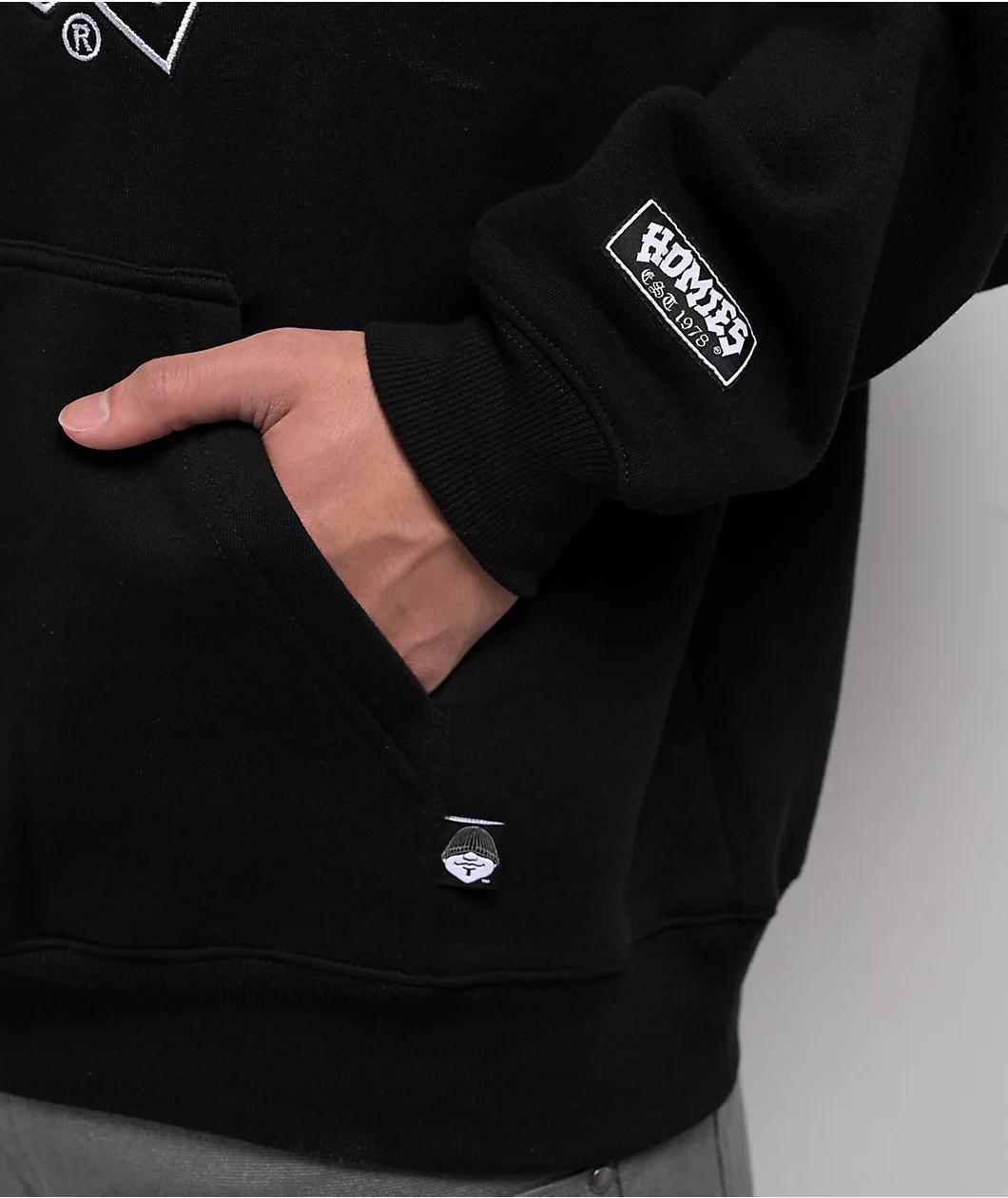 DGA Big Loco Chenille Black Hoodie Product Image