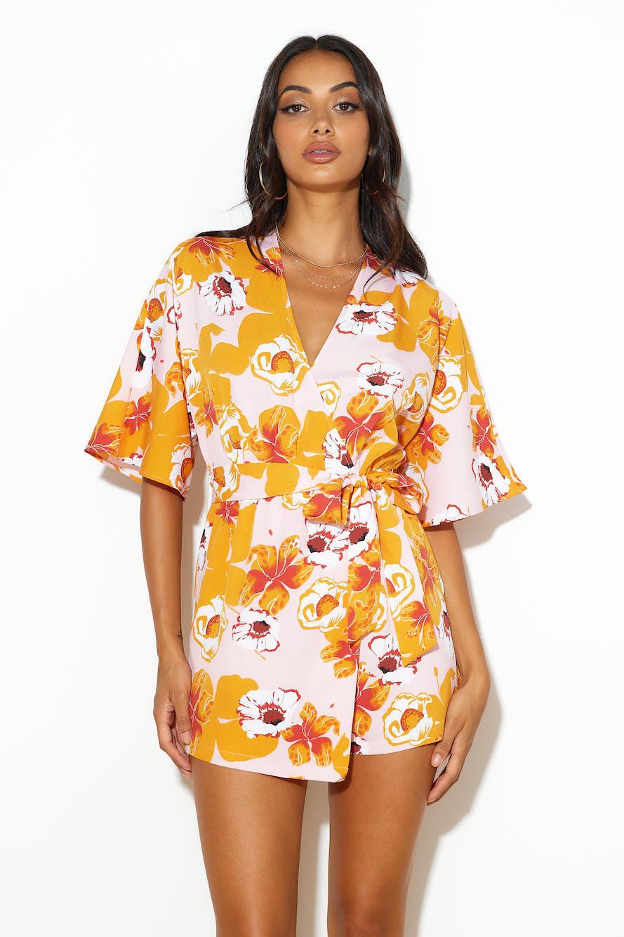 HELLO MOLLY Cutely Abloom Romper Multi Product Image