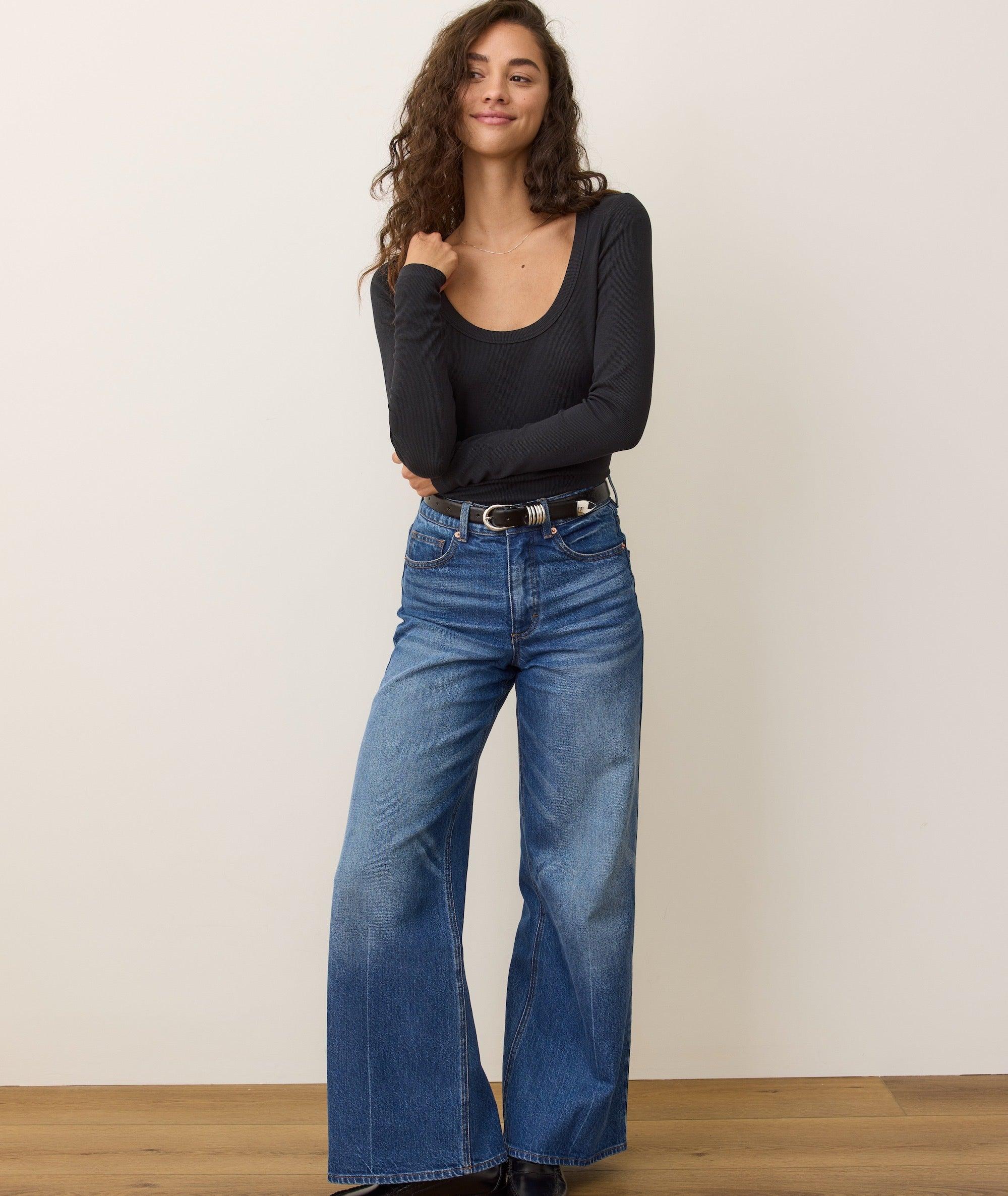 Lexi Rib Sun-In Longsleeve Scoop Tee Product Image