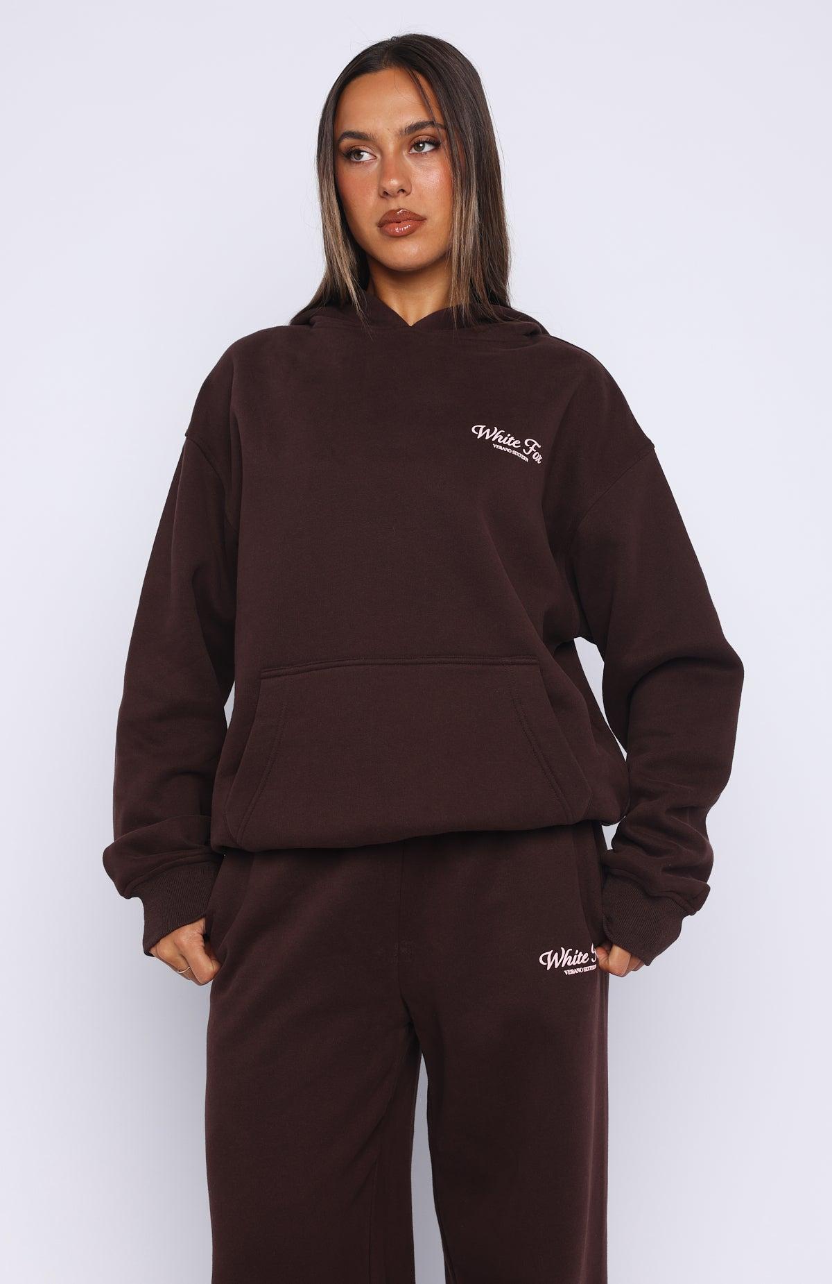 Verano Sixteen Lilia Oversized Hoodie Chocolate Product Image