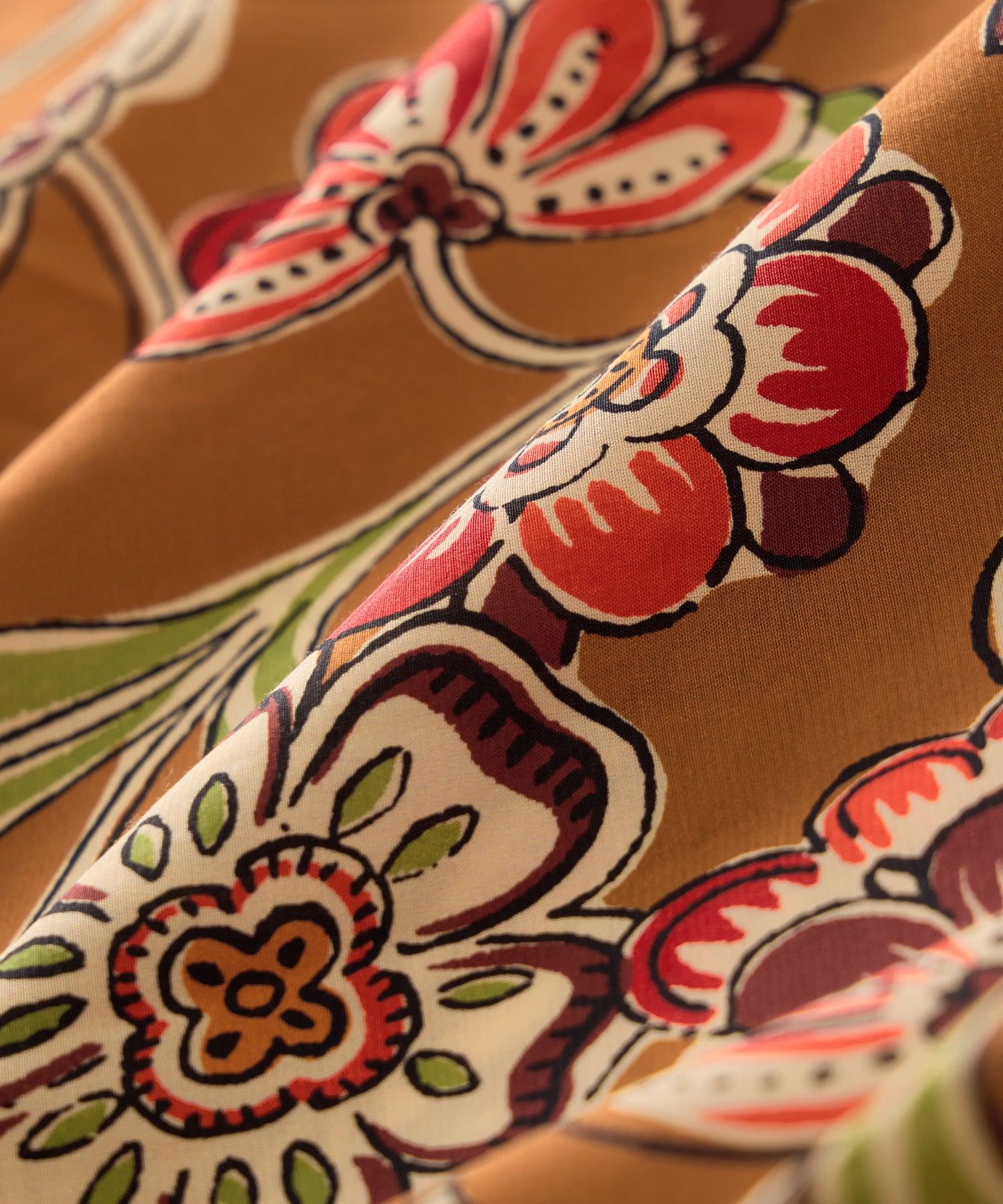 Cropped Silk-Cotton Camp Collar Shirt Product Image