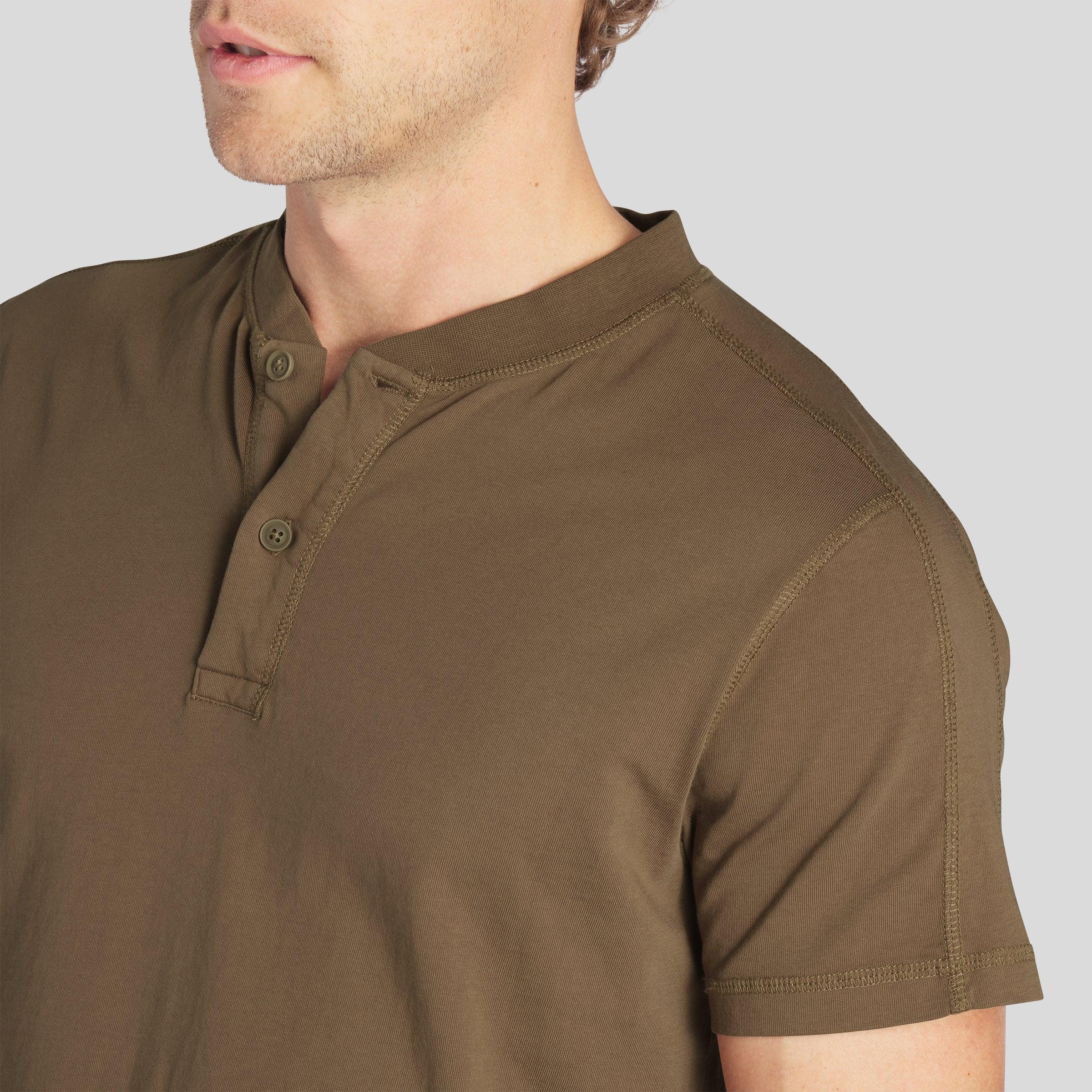 Cooper Short Sleeve Henley - Butternut * Product Image