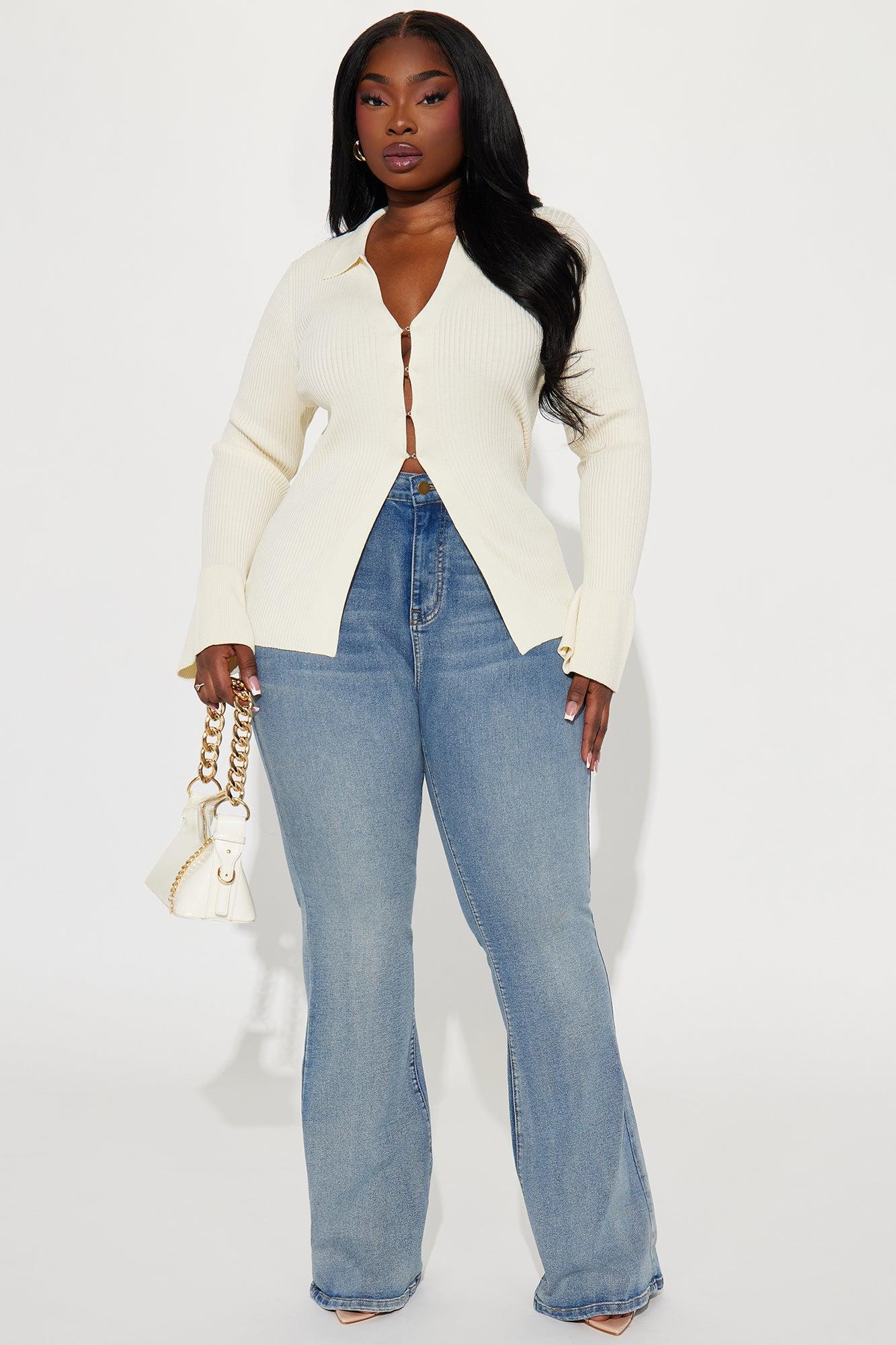 Gemma Sculpting Stretch Flare Jeans - Vintage Wash Product Image