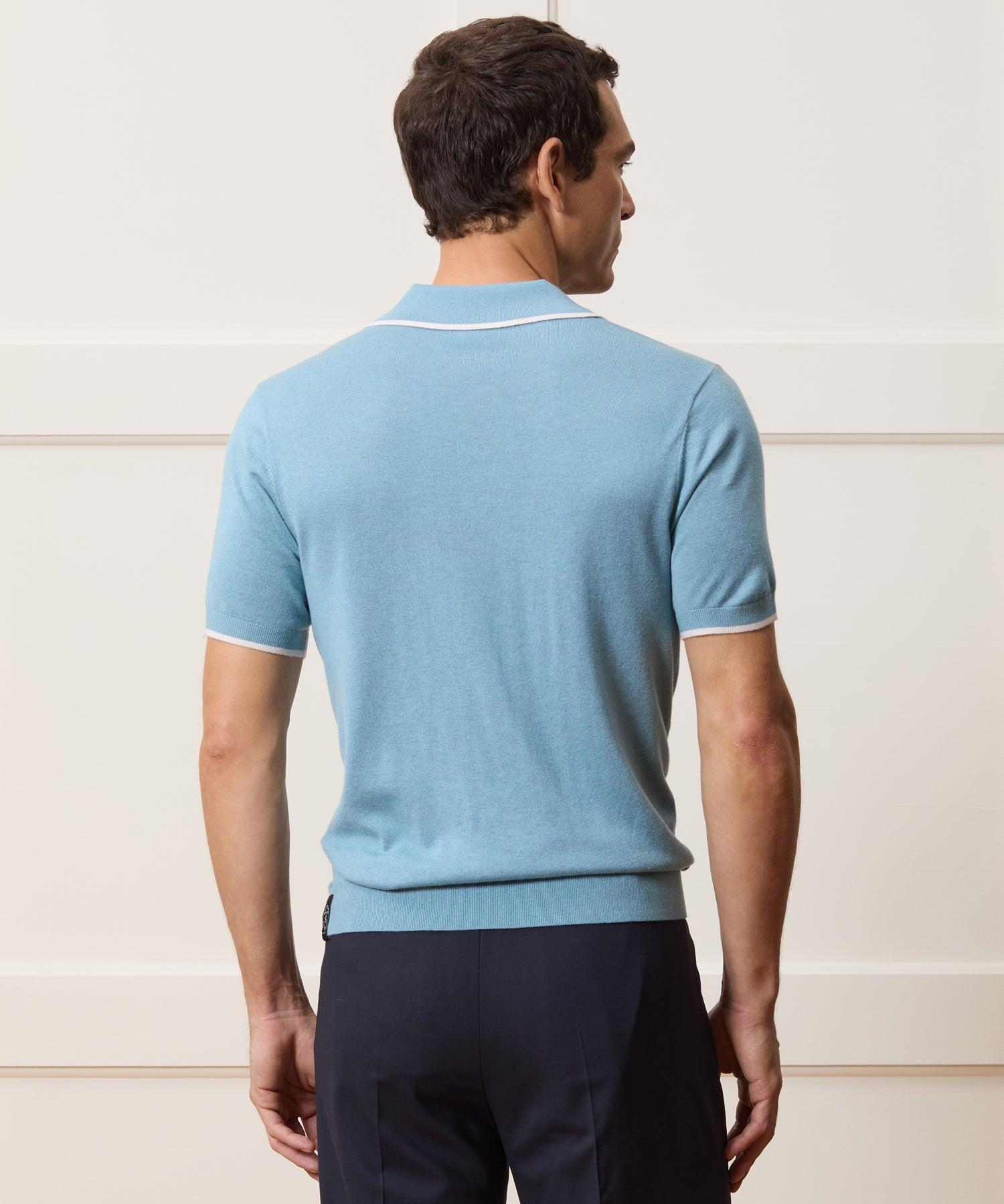 Silk-Cashmere Tipped Montauk Sweater Polo Product Image