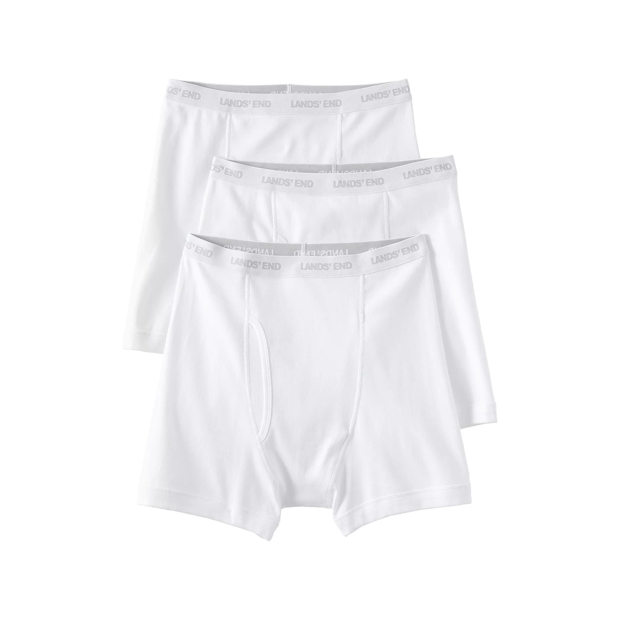 Big & Tall Lands' End 3-Pack Knit Boxer Briefs, Men's,  Product Image
