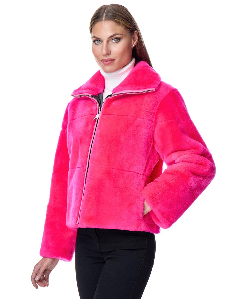 Maximilian  Julia & Stella Shearling Jacket Reversible to Nylon Product Image