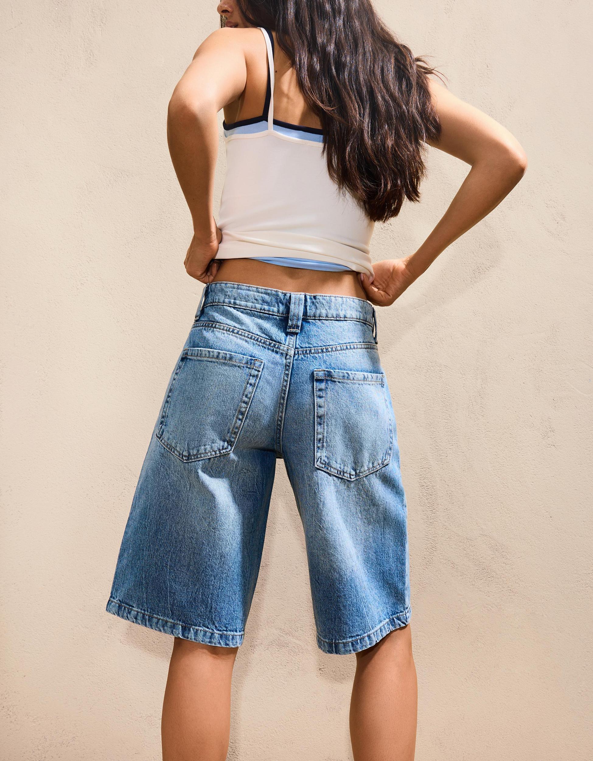 Baggy denim shorts Product Image