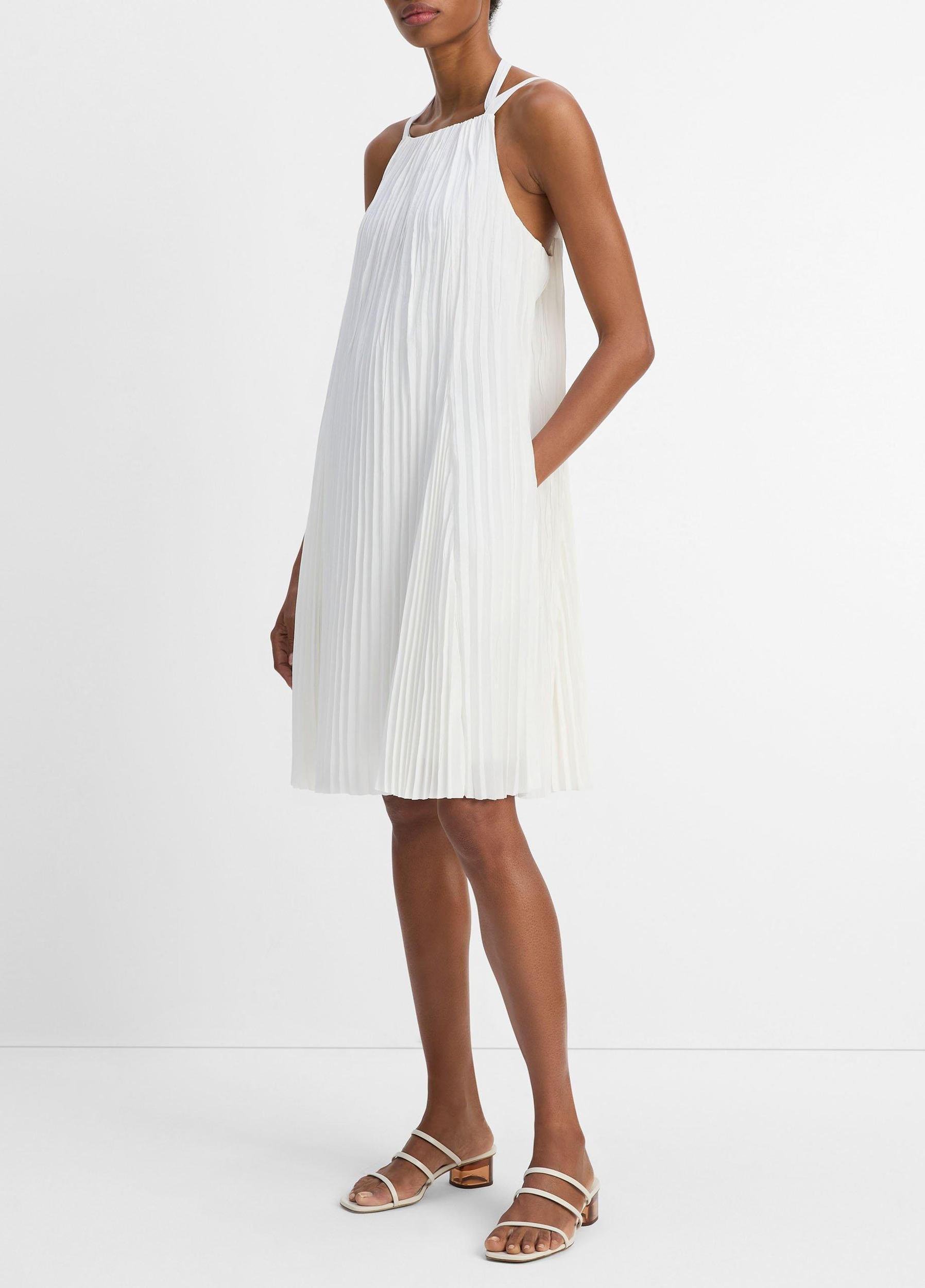 Pintuck Pleated A-Line Dress Product Image