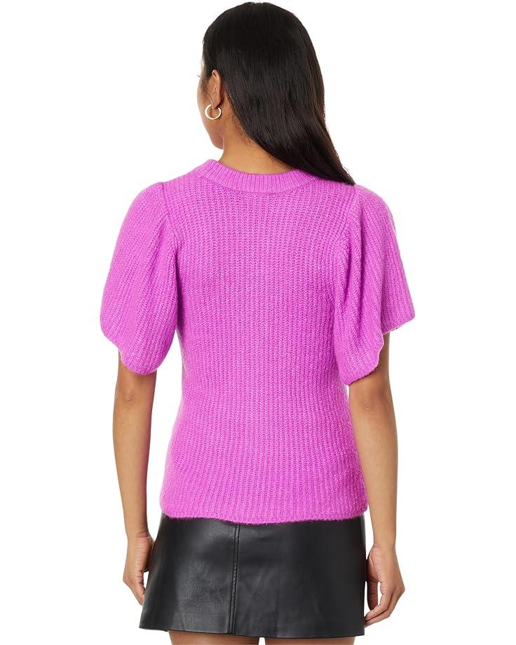 Short Sleeve V-neck Sweater Product Image