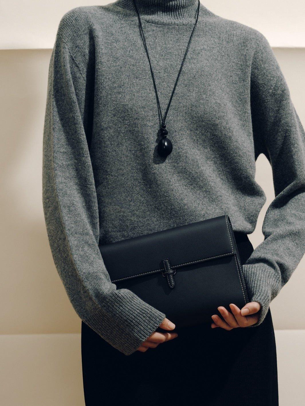 The Large Soft Clutch in Nappa Product Image