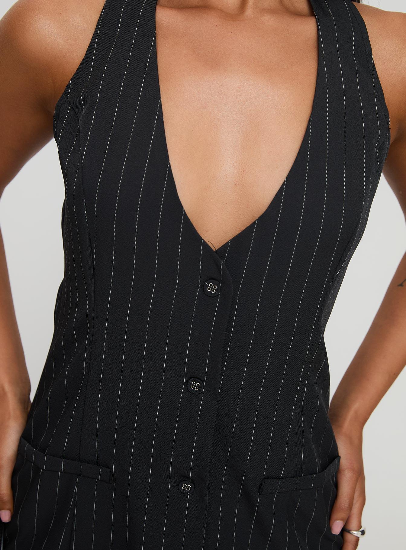 Fenny Mini Dress Pinstripe Product Image