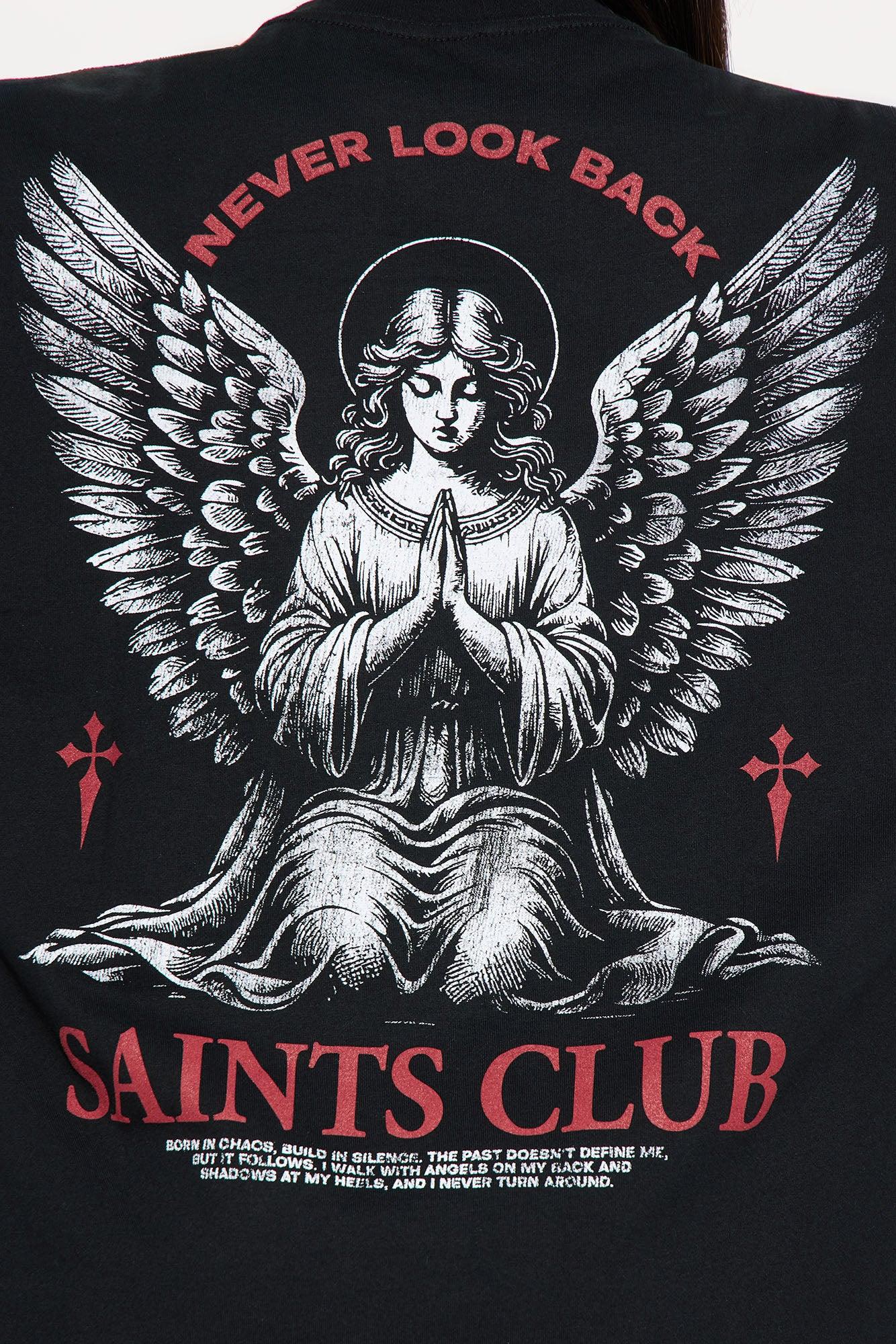 Saints Club Washed Tee - Black Female Product Image