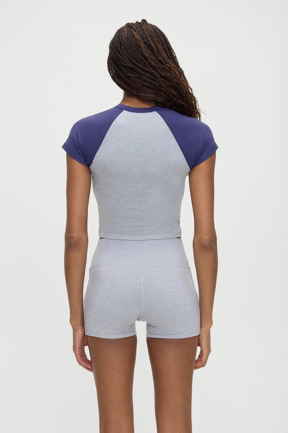 Track Star Cropped Tee - Misty Morning Product Image