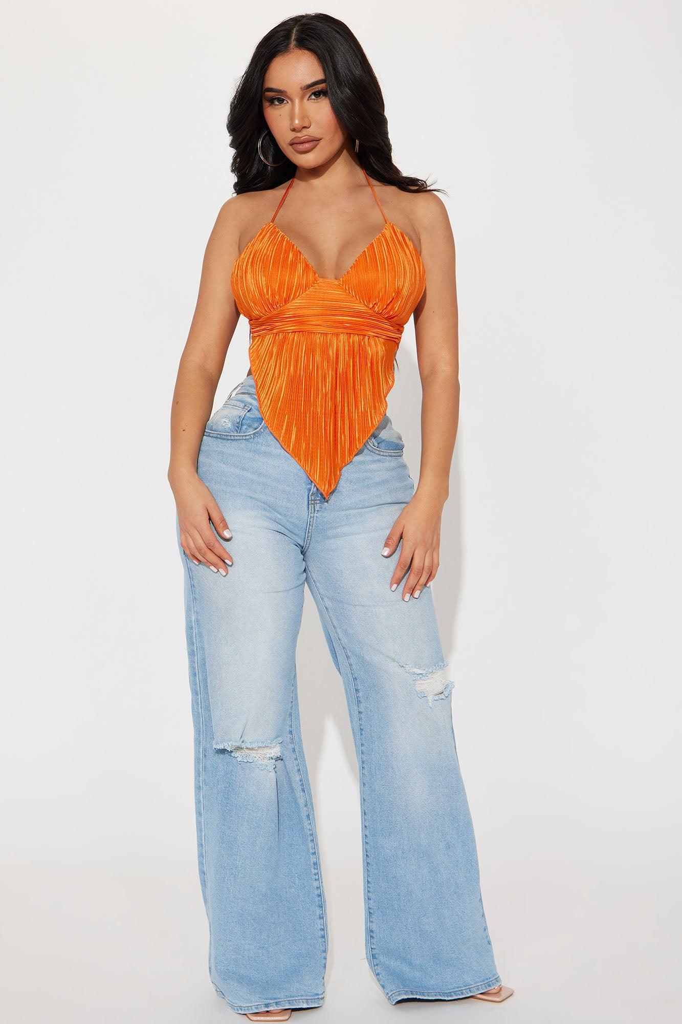 Hattie Halter Top - Orange Product Image