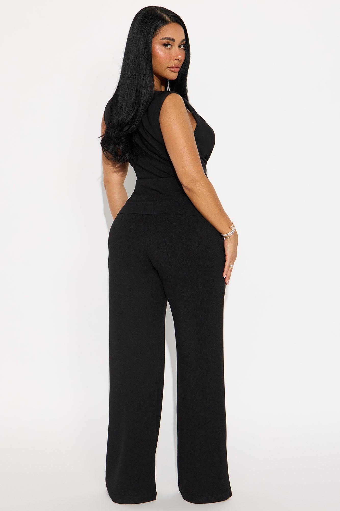Bossed Up 2 Piece Vest Set - Black Female Product Image