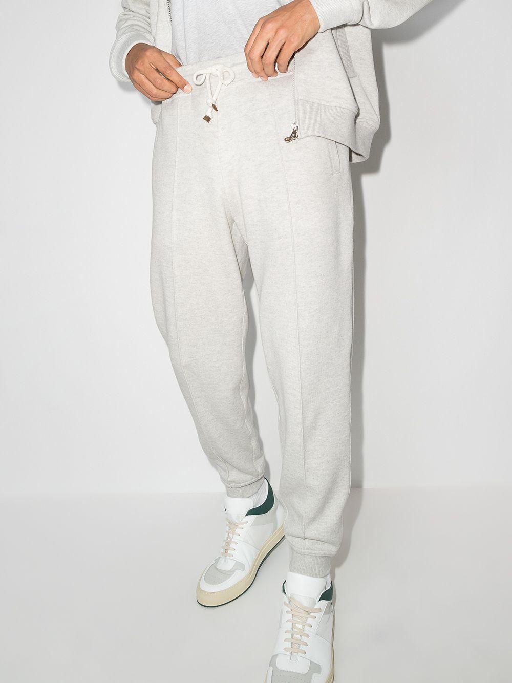 drawstring-waist tapered track pants Product Image