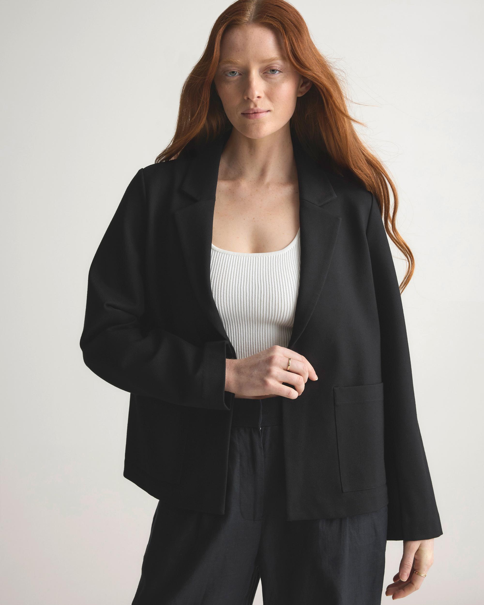 Quince | Women's Ultra-Stretch Ponte Open Blazer Size XL, Rayon Product Image