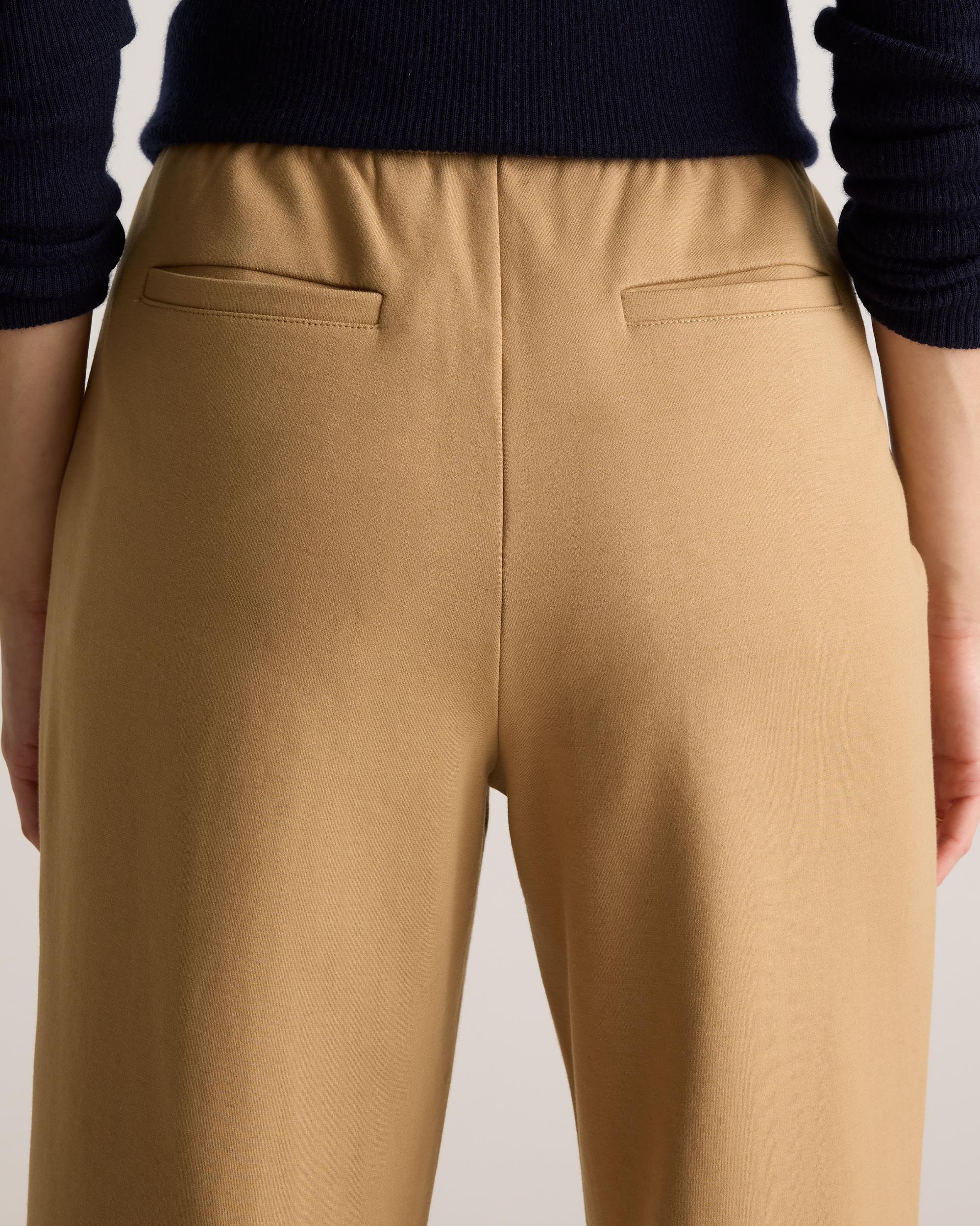 Quince | Women's Double Knit Wide Leg Pants Size XS, Organic Cotton Product Image