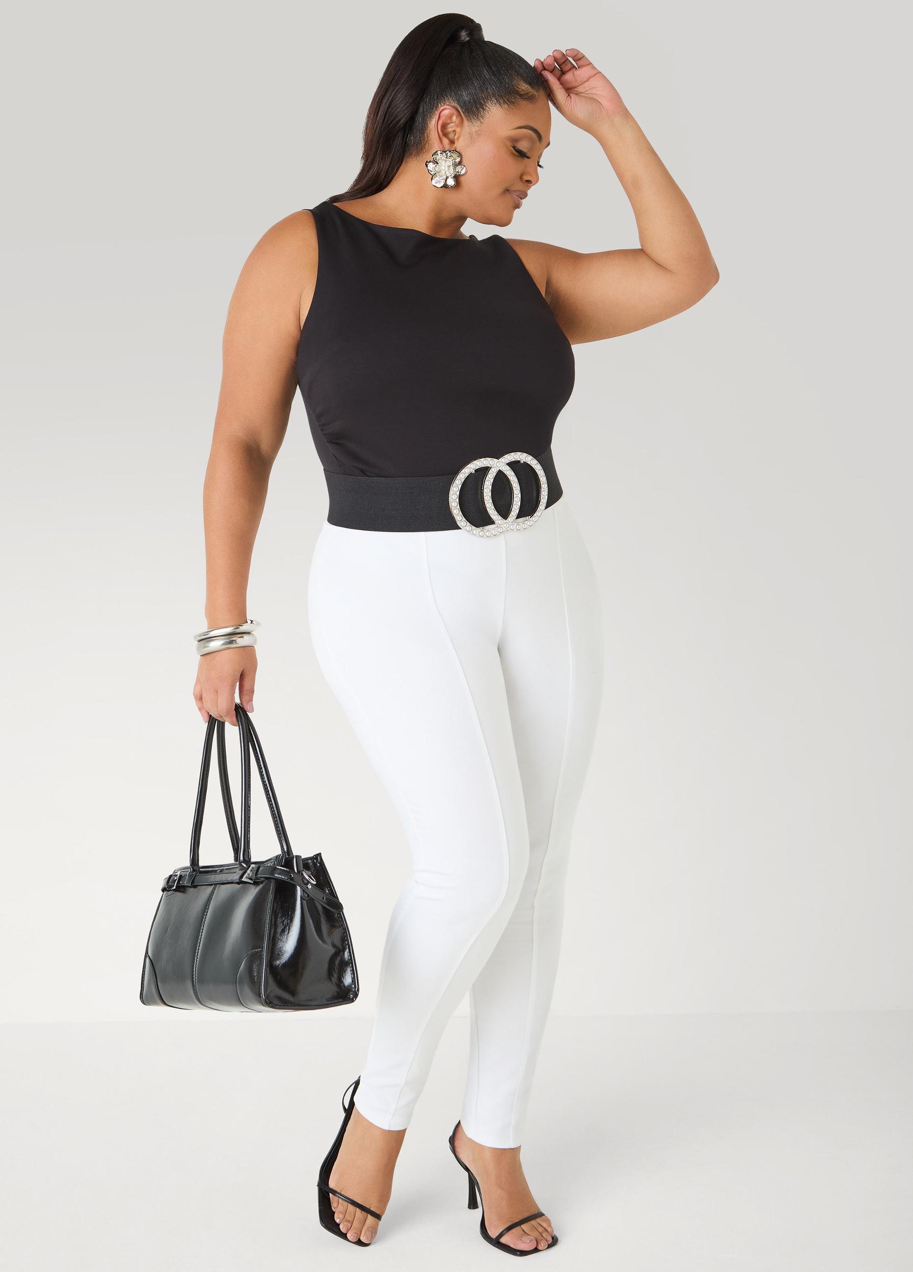 Seamed Ponte Leggings Product Image