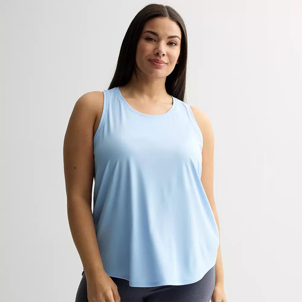 Plus Size Tek Gear® Dry Tek Tank Top, Women's, Size: 4XL, Heritage Gray Product Image