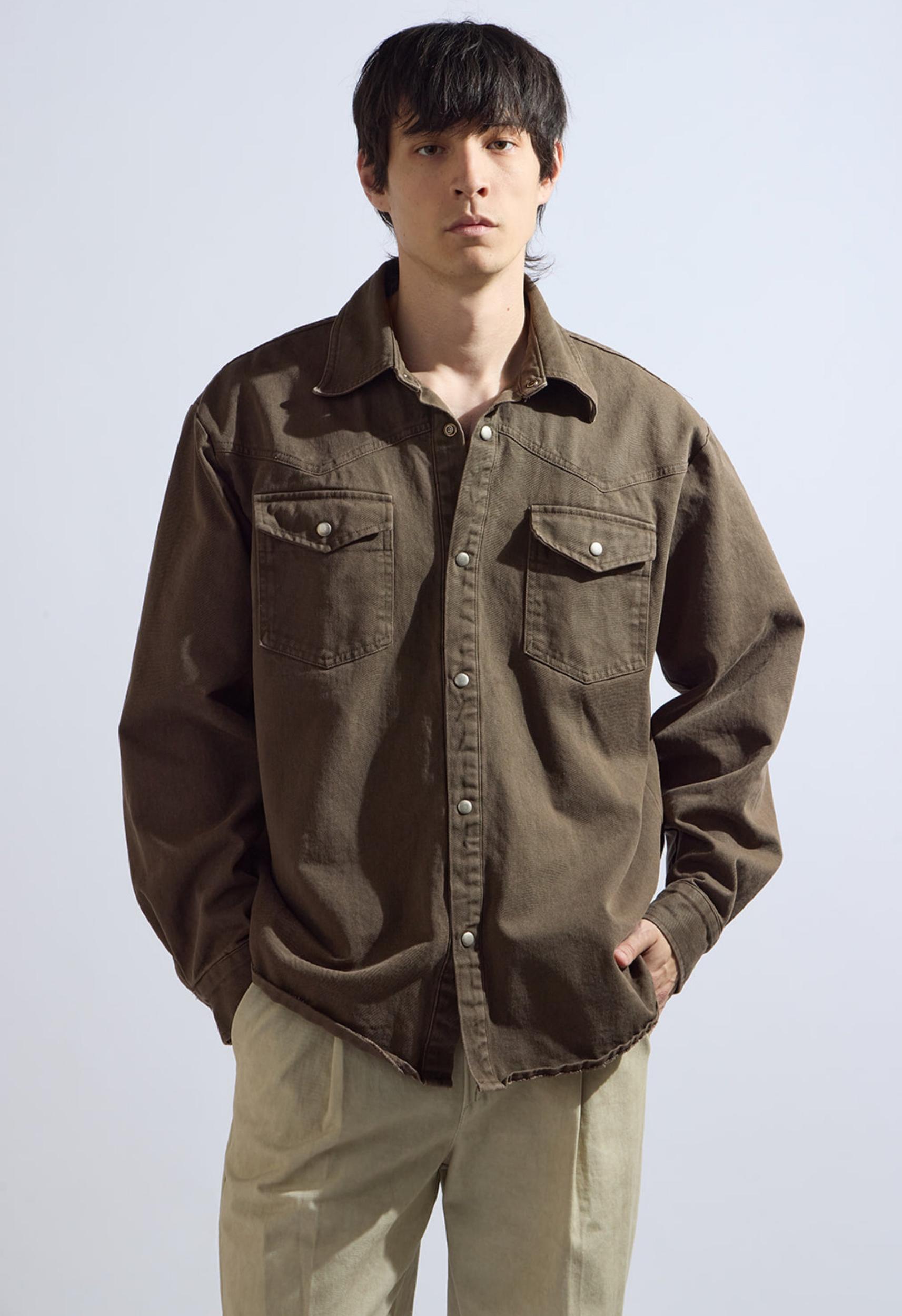 Texas Shacket in Chocolate Product Image