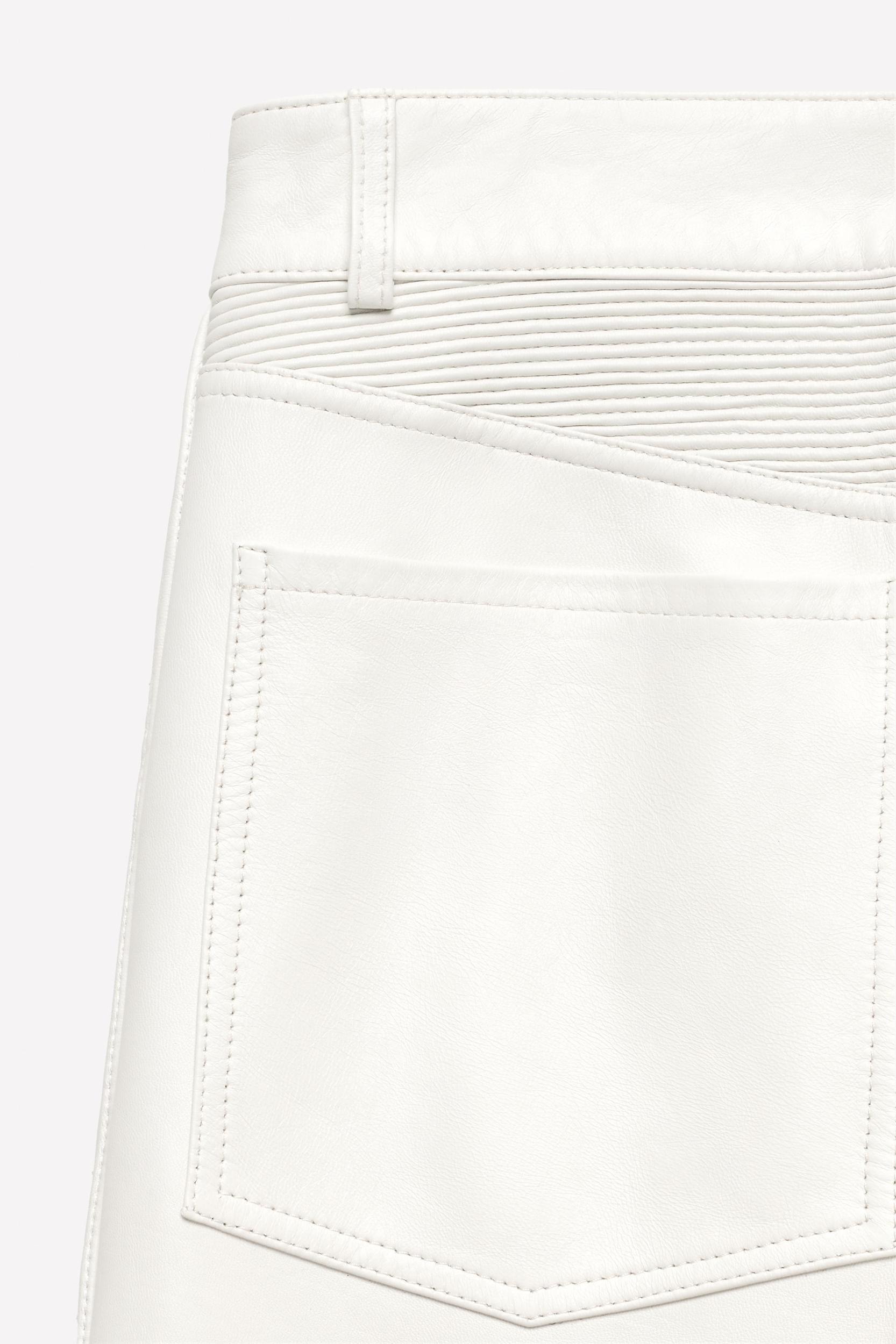 LUDOVIC DE SAINT SERNIN x ZARA LEATHER BIKER PANTS Product Image