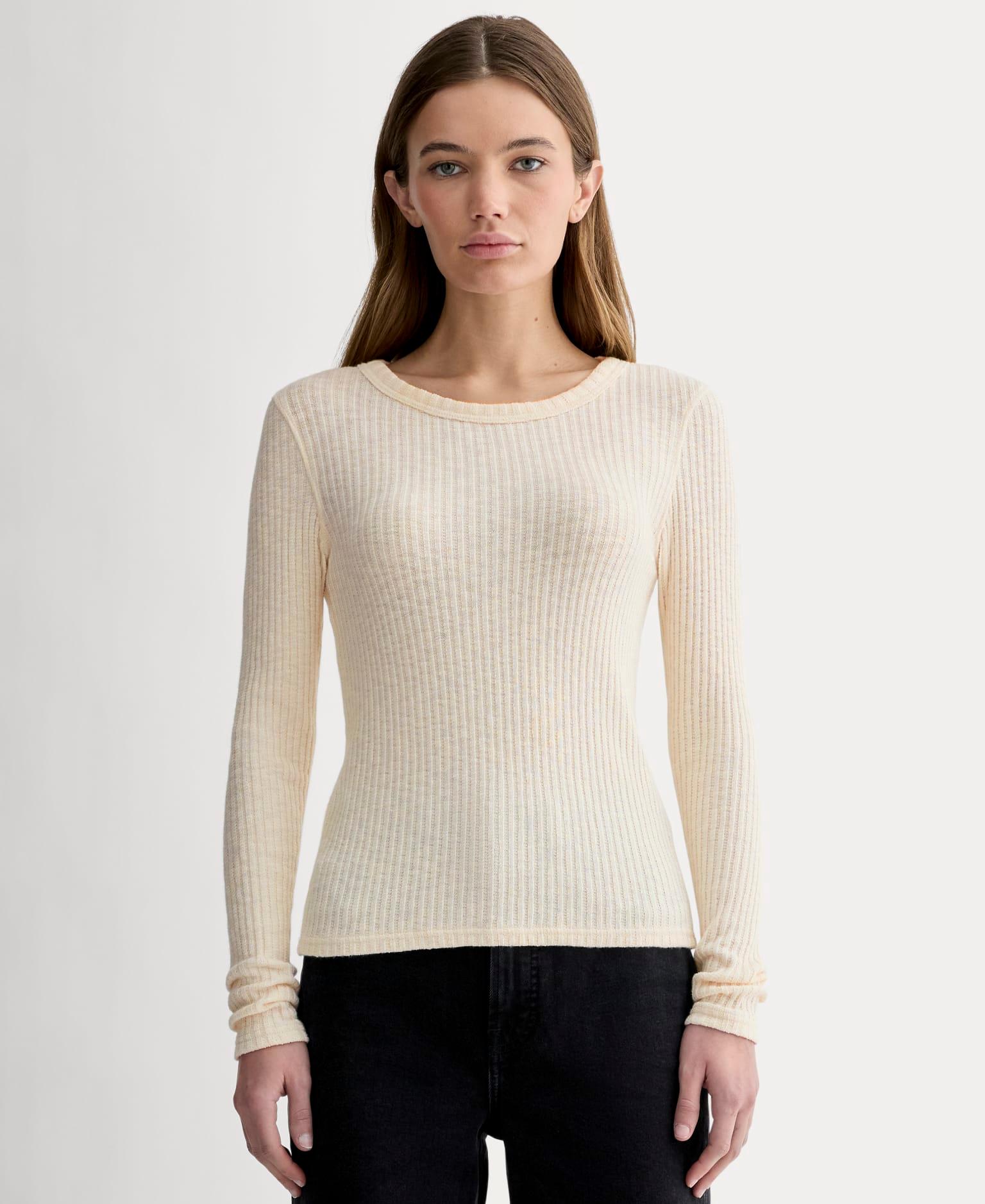 Womens Cozy Rib Long-Sleeve Tee Sweater by Everlane Product Image