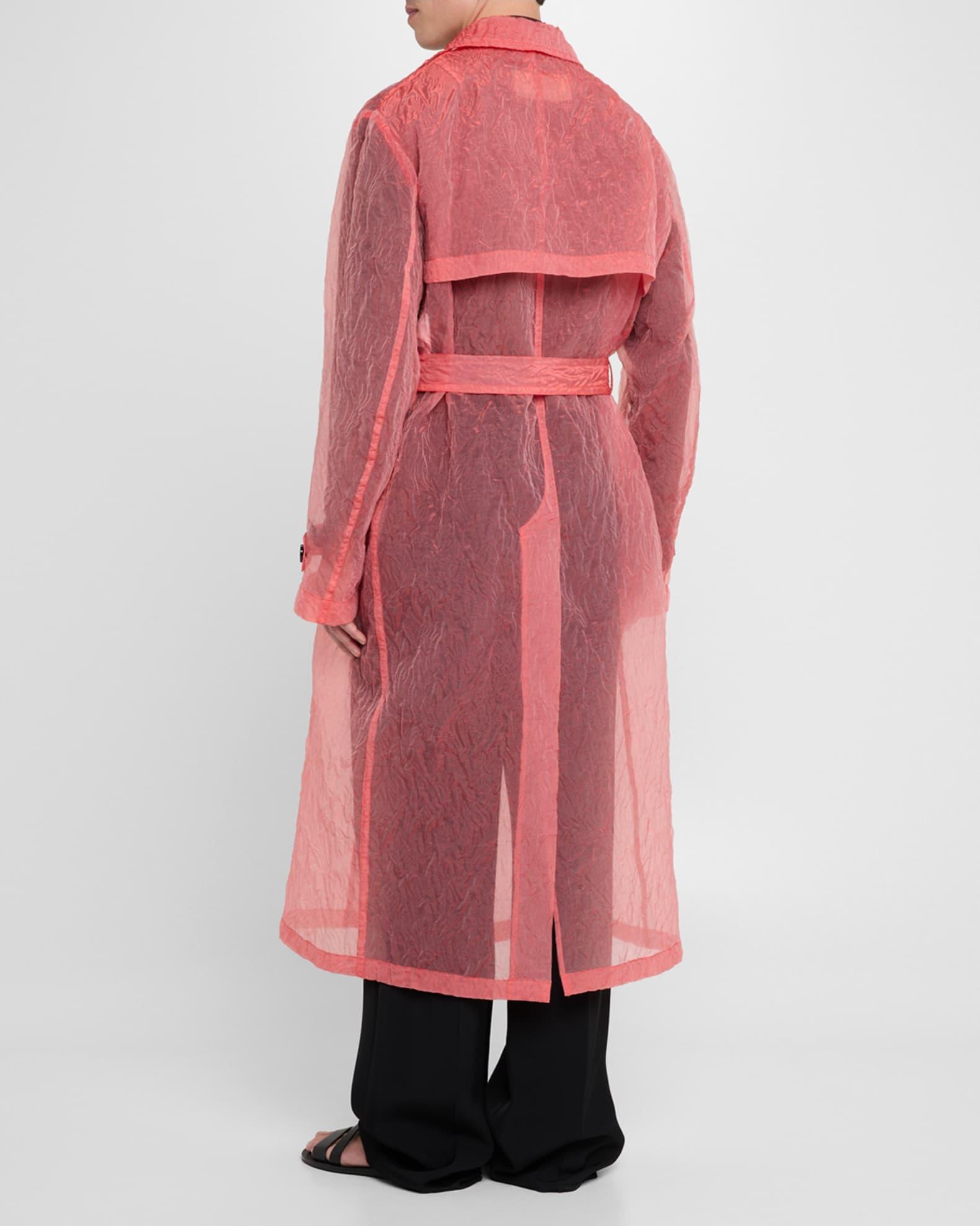 Mens Ralphie Semi-Sheer Trench Coat Product Image