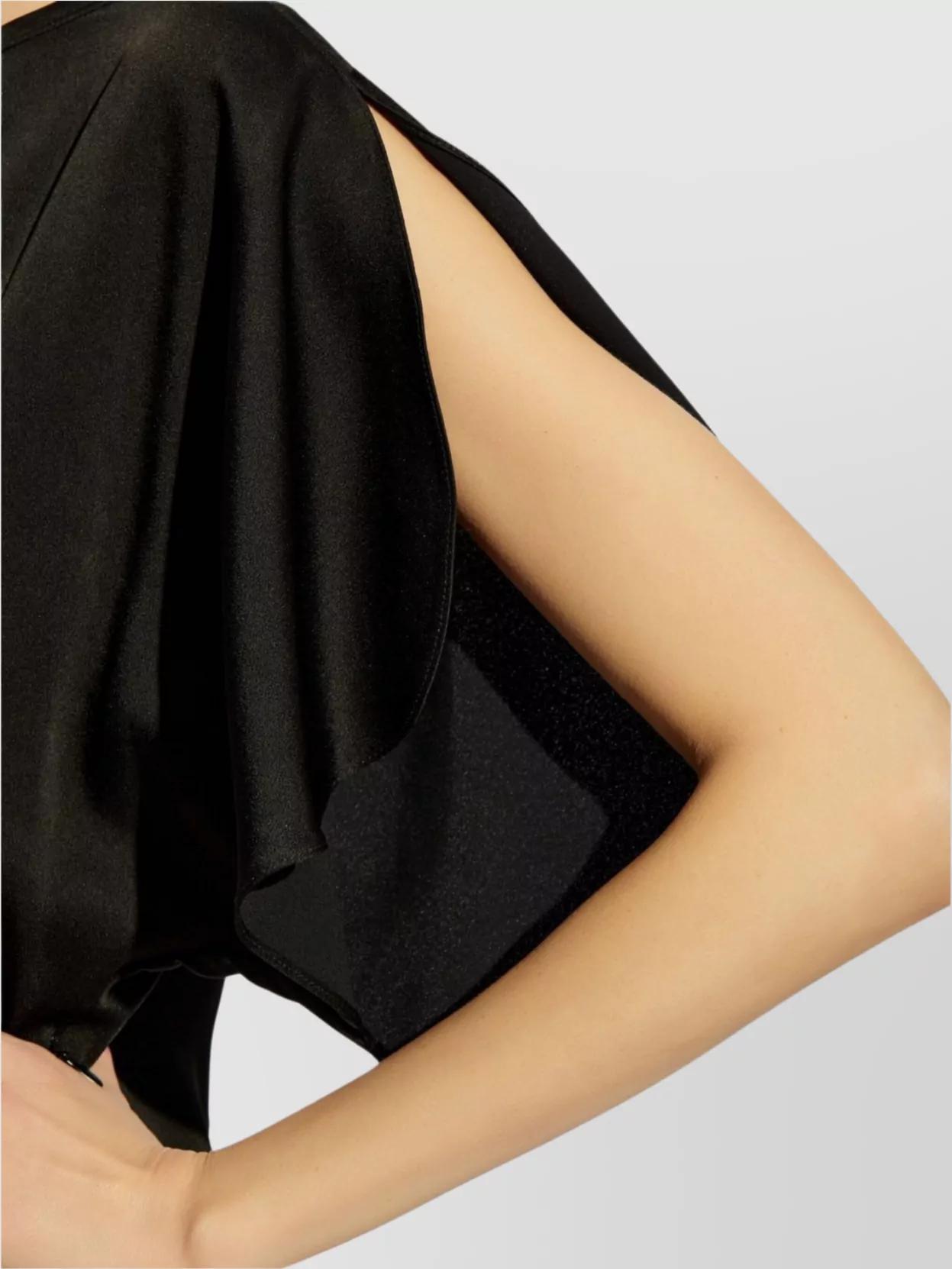 ISABEL MARANT Maxi Dress With Draped Sleeves And Fitted Waistline In Black Product Image