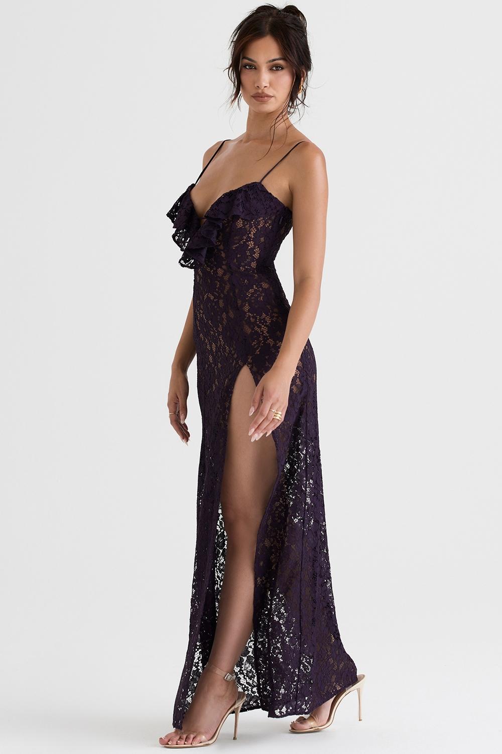 Malia  night shade lace maxi dress Product Image